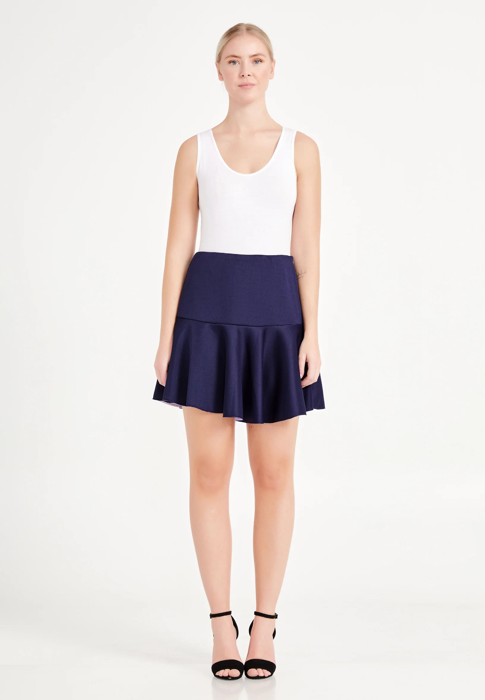 Mini Solid Color Regular Skirt ser21355 - Image 6
