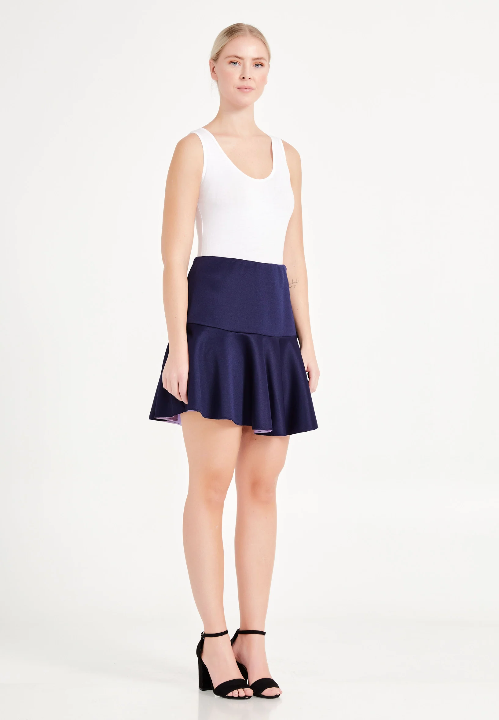 Mini Solid Color Regular Skirt ser21355 - Image 8