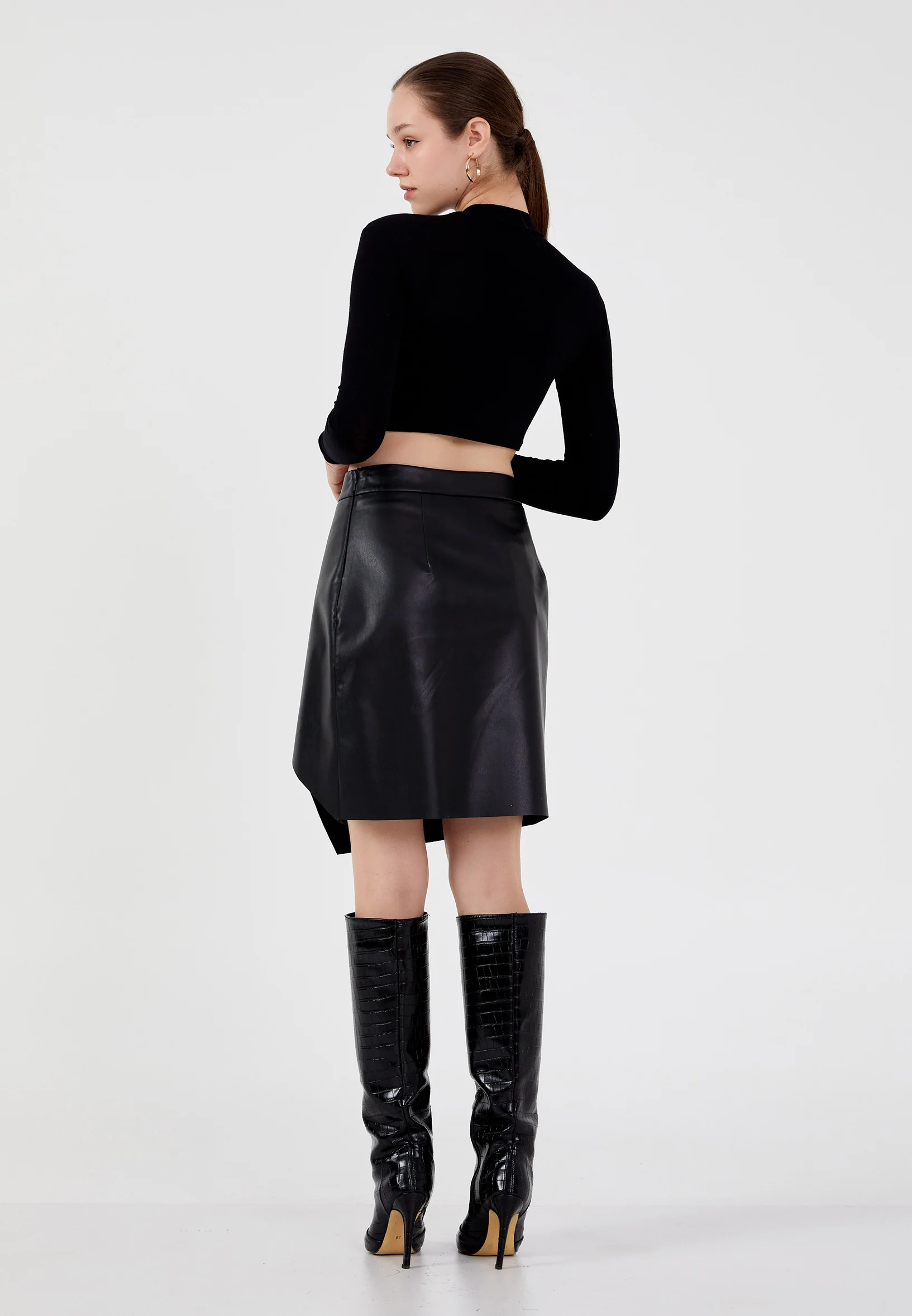 Mini Solid Color Regular Skirt shu23sk03028 - Image 3
