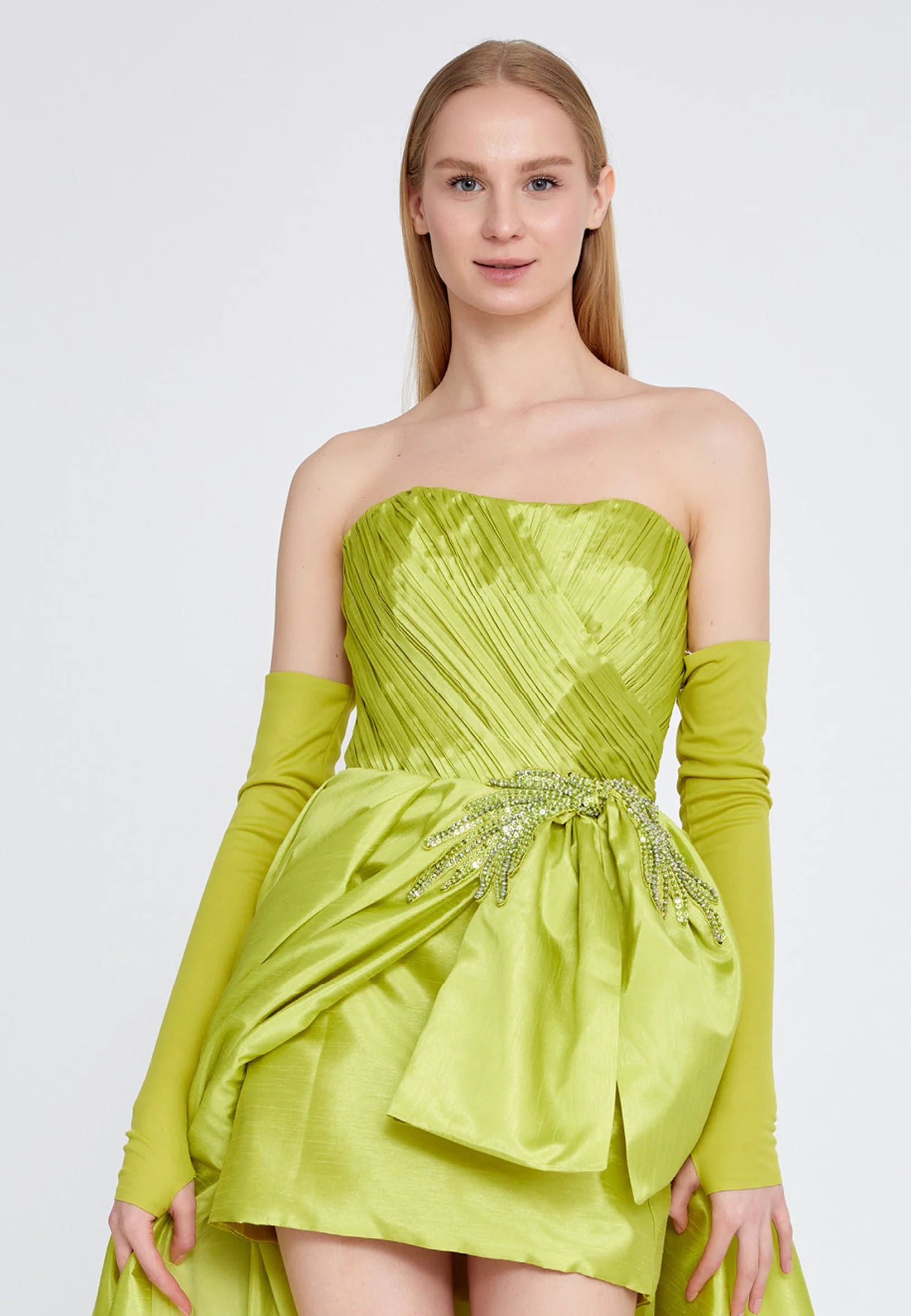 Off Shoulder Maxi Crepe A - Line Regular Prom Dress omn463 - Image 8