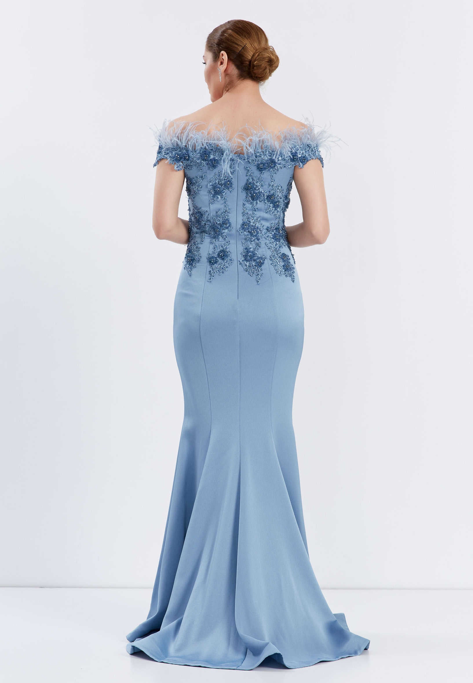 Off Shoulder Maxi Lycra Mermaid Regular Evening Dress frc6193 - Image 10