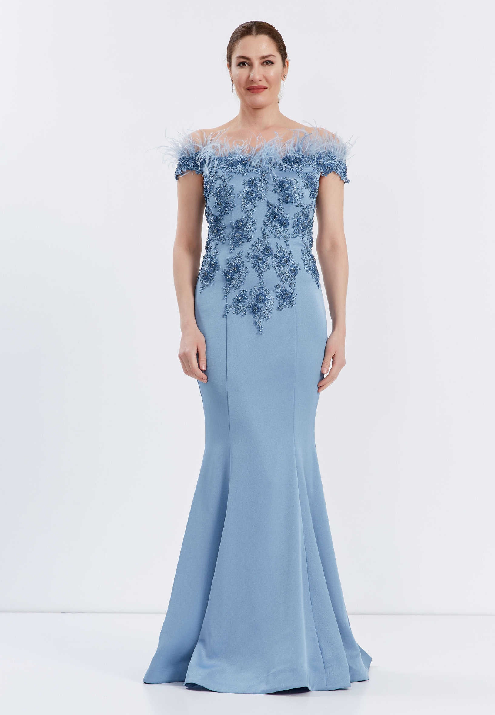Off Shoulder Maxi Lycra Mermaid Regular Evening Dress frc6193 - Image 9