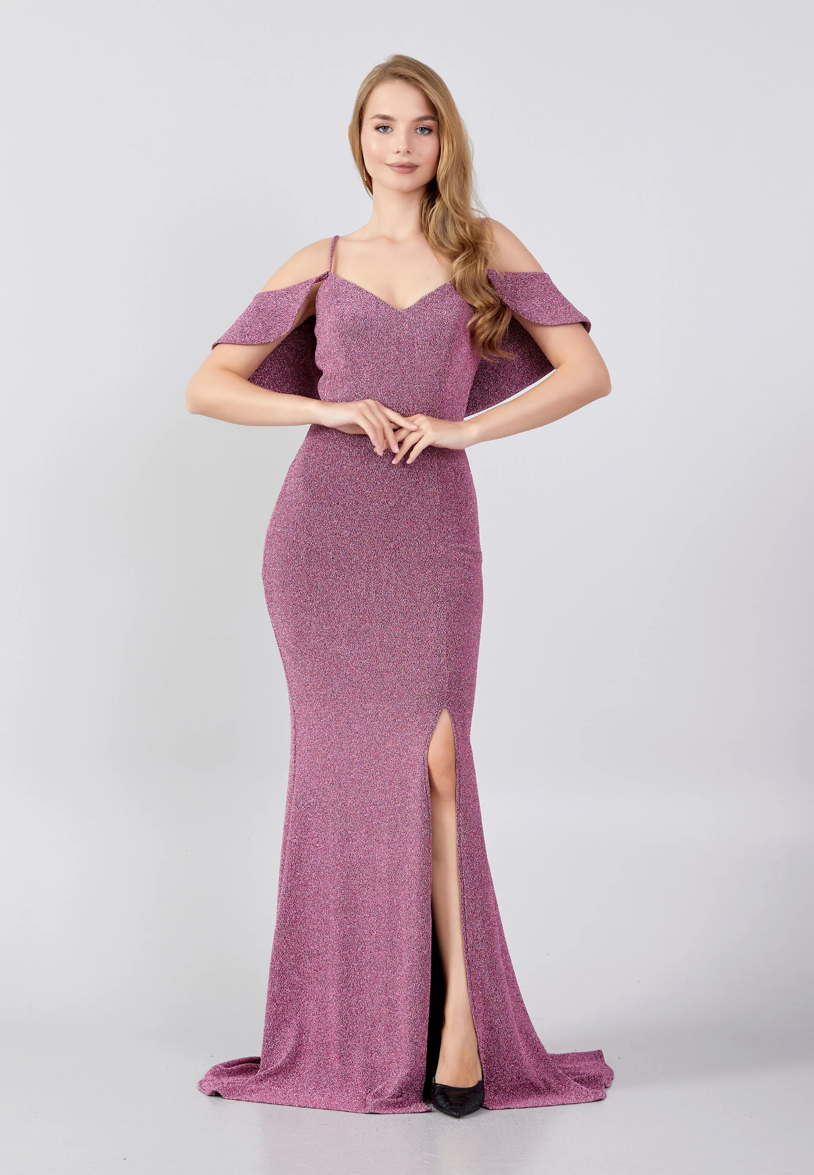 Off Shoulder Maxi Lycra Mermaid Regular Evening Dress swr5071 - Image 13