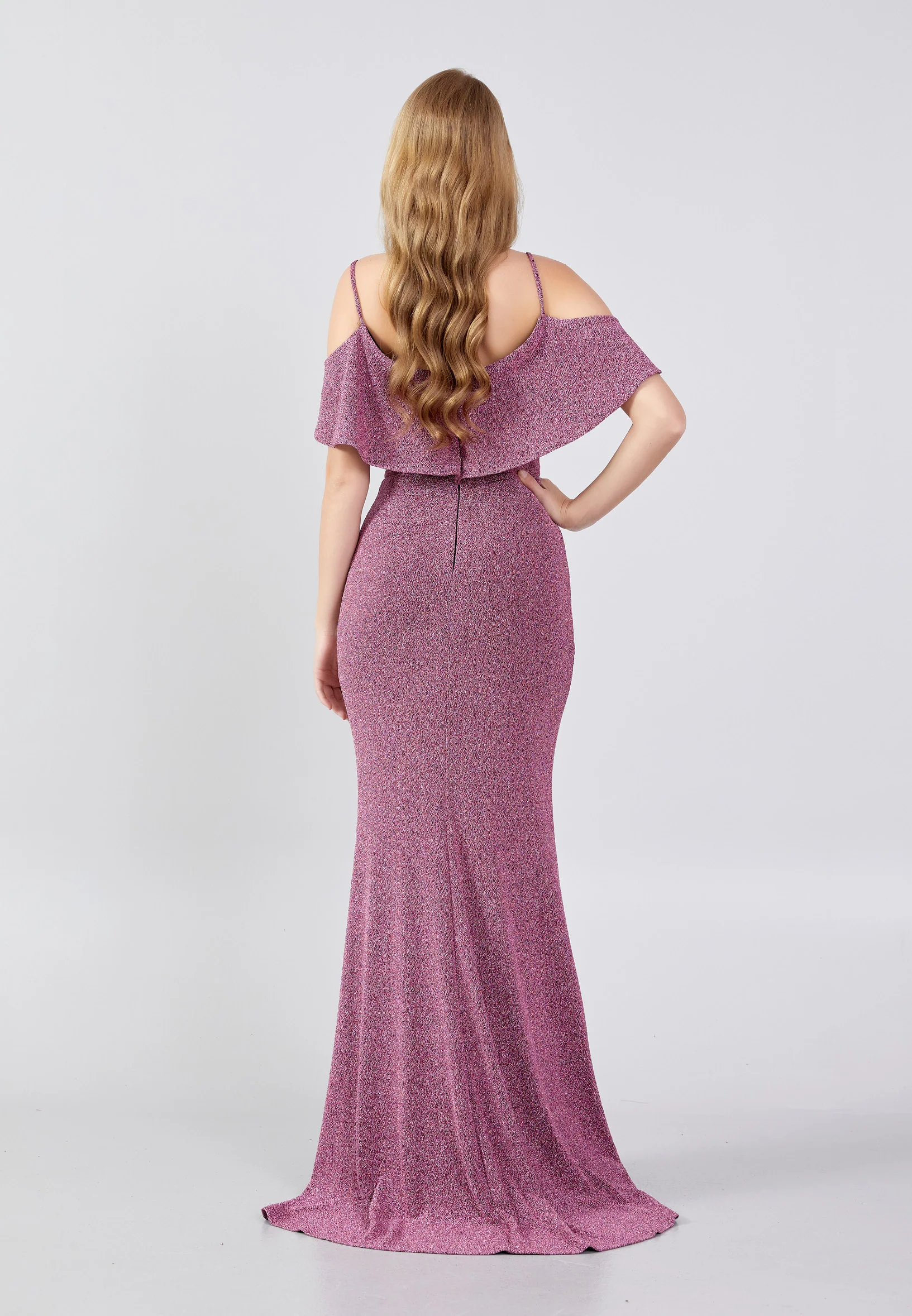 Off Shoulder Maxi Lycra Mermaid Regular Evening Dress swr5071 - Image 14