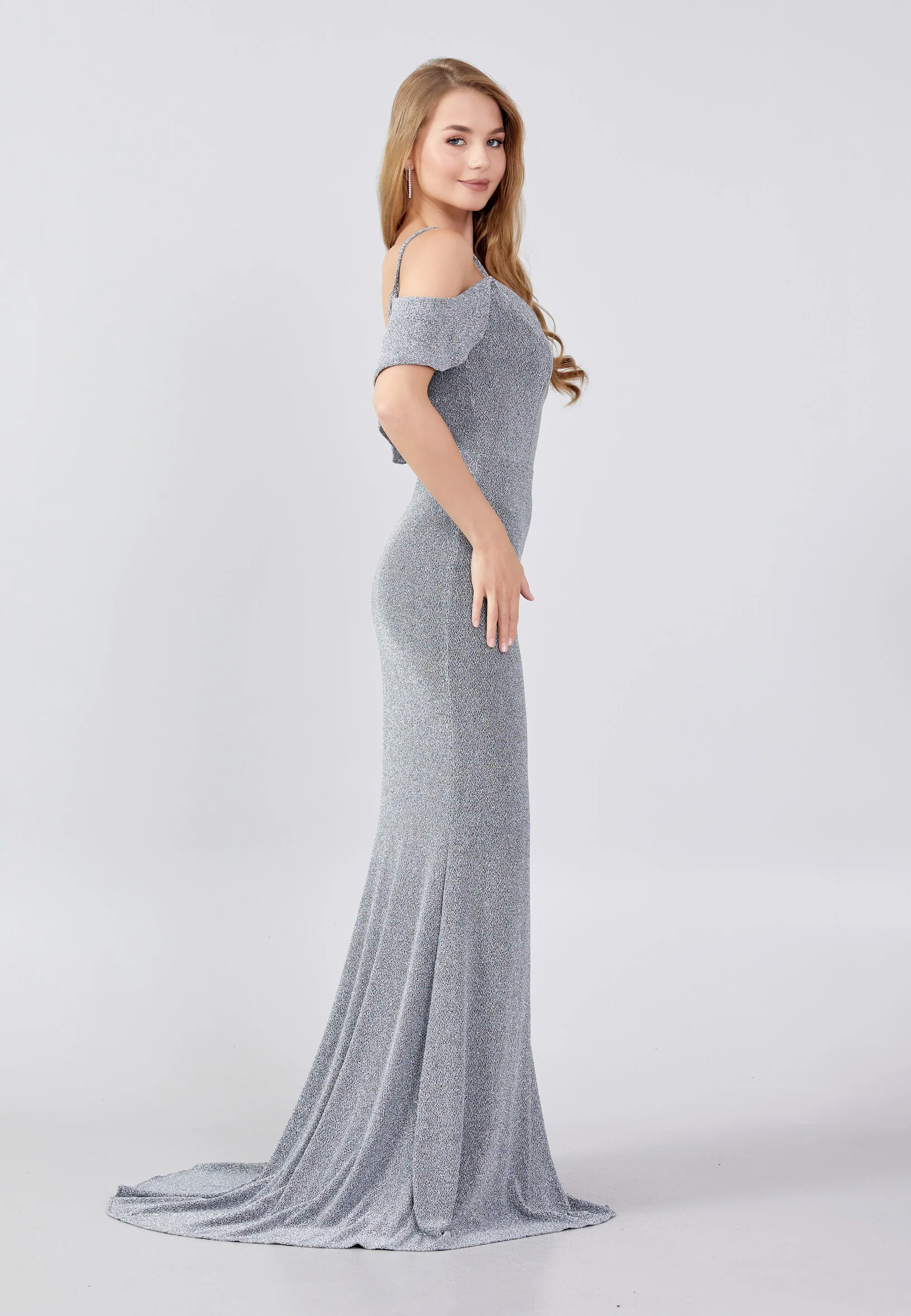 Off Shoulder Maxi Lycra Mermaid Regular Evening Dress swr5071 - Image 23