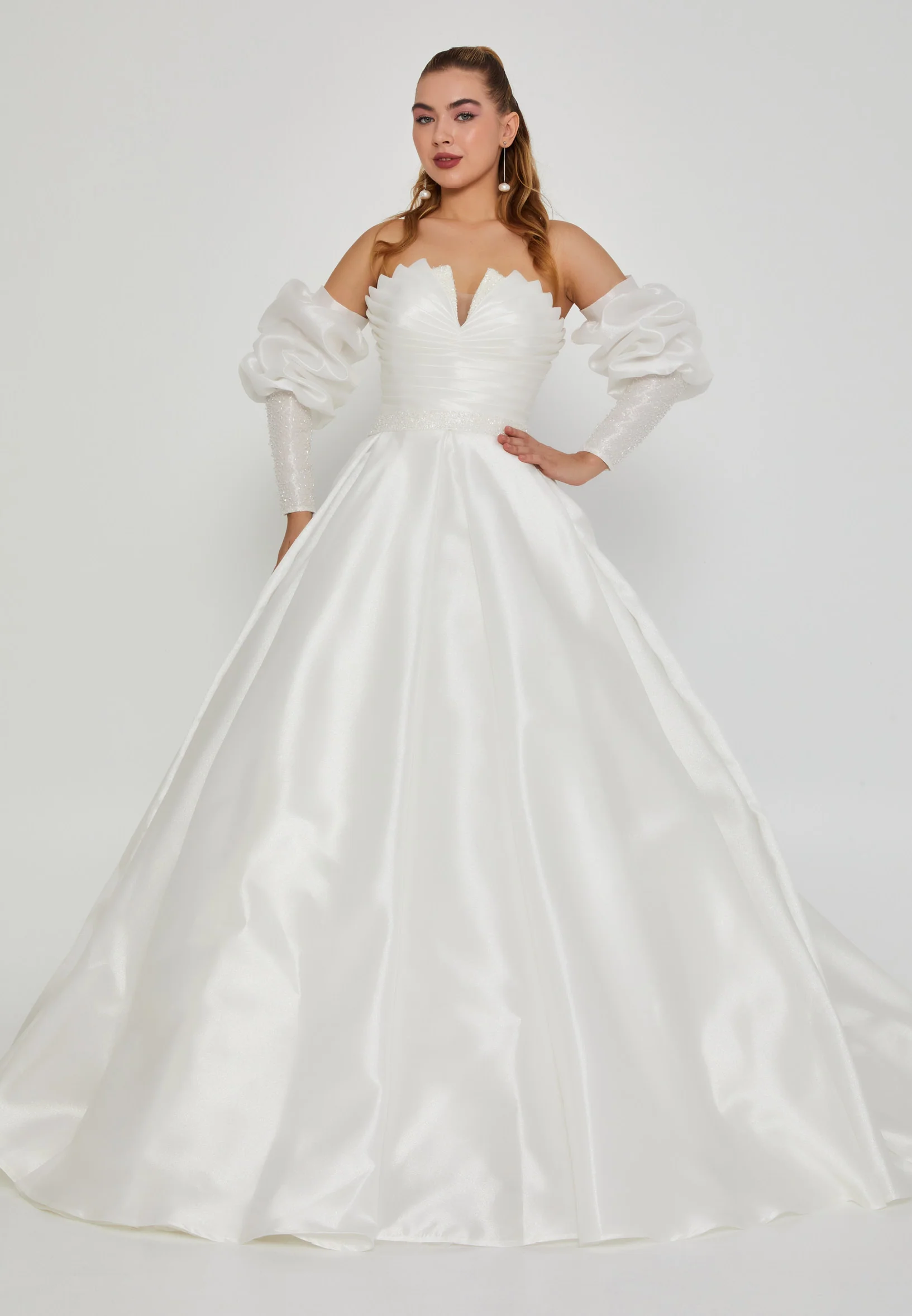 Off Shoulder Maxi Polyester Regular Wedding Dress ssc003