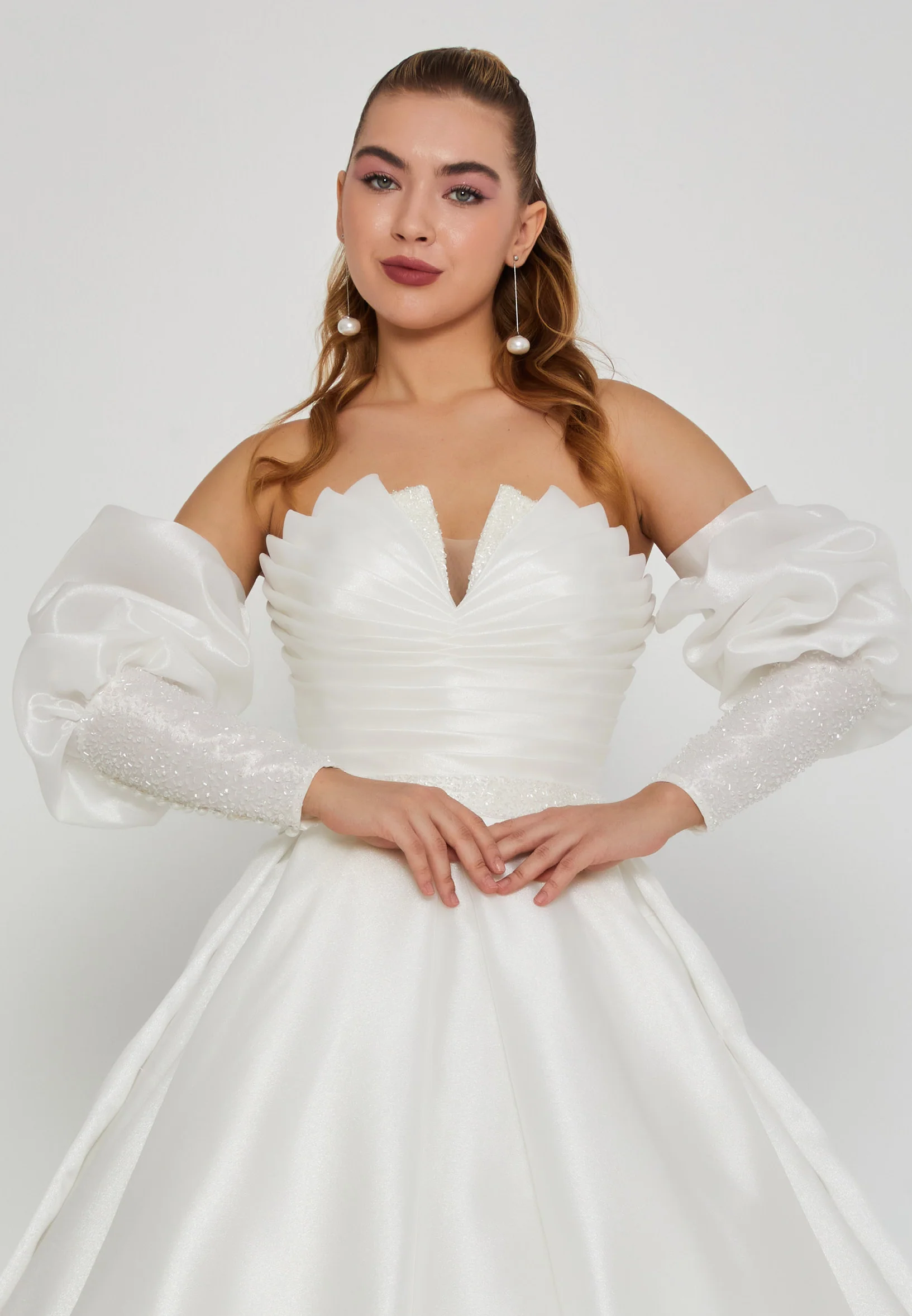 Off Shoulder Maxi Polyester Regular Wedding Dress ssc003 - Image 7