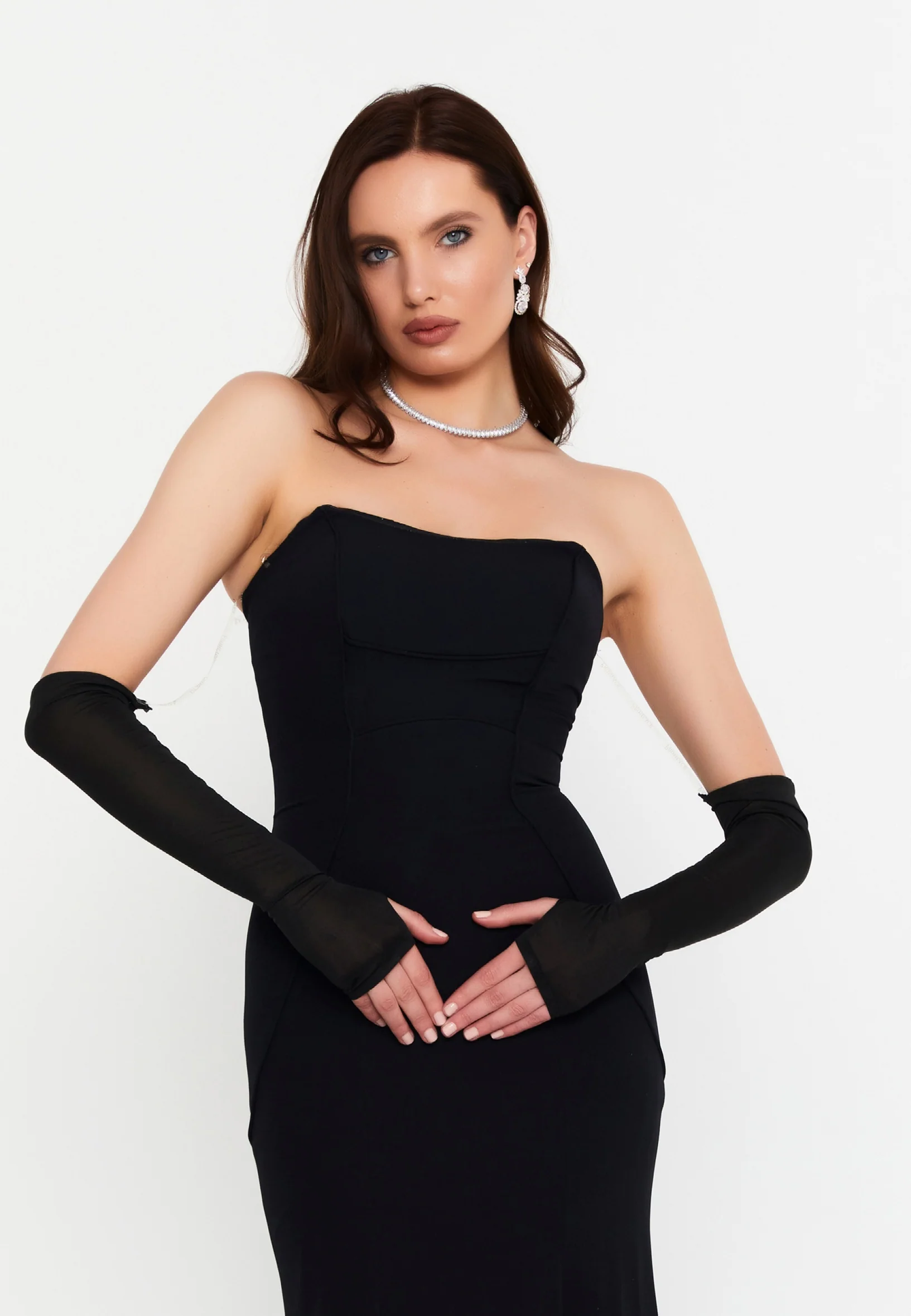 Off Shoulder Maxi Viscose Mermaid Regular Wedding Guest Dress prl121 - Image 4