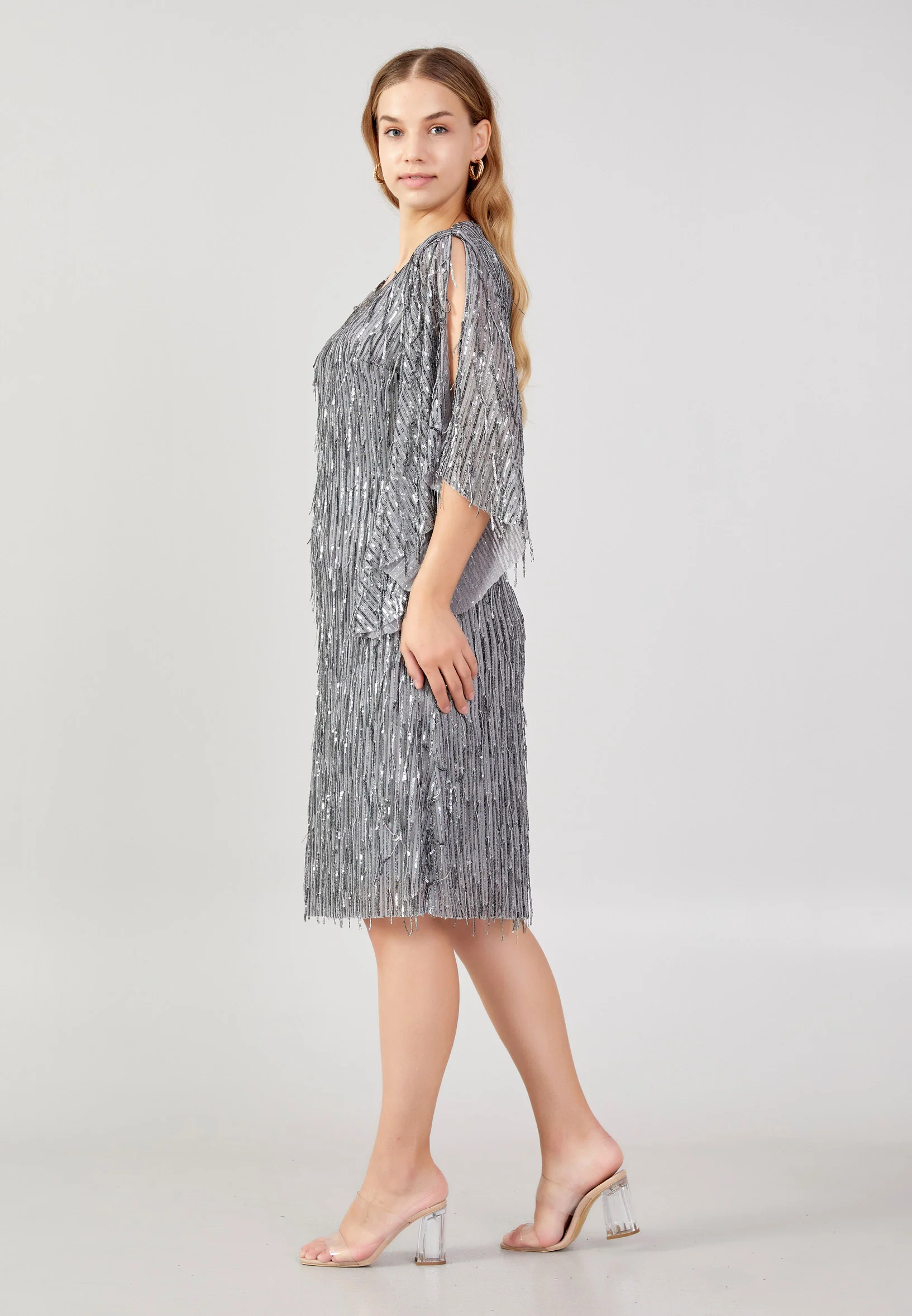 Off Shoulder Midi Sequin Column Plus Size Evening Dress jnm23-381-b - Image 11
