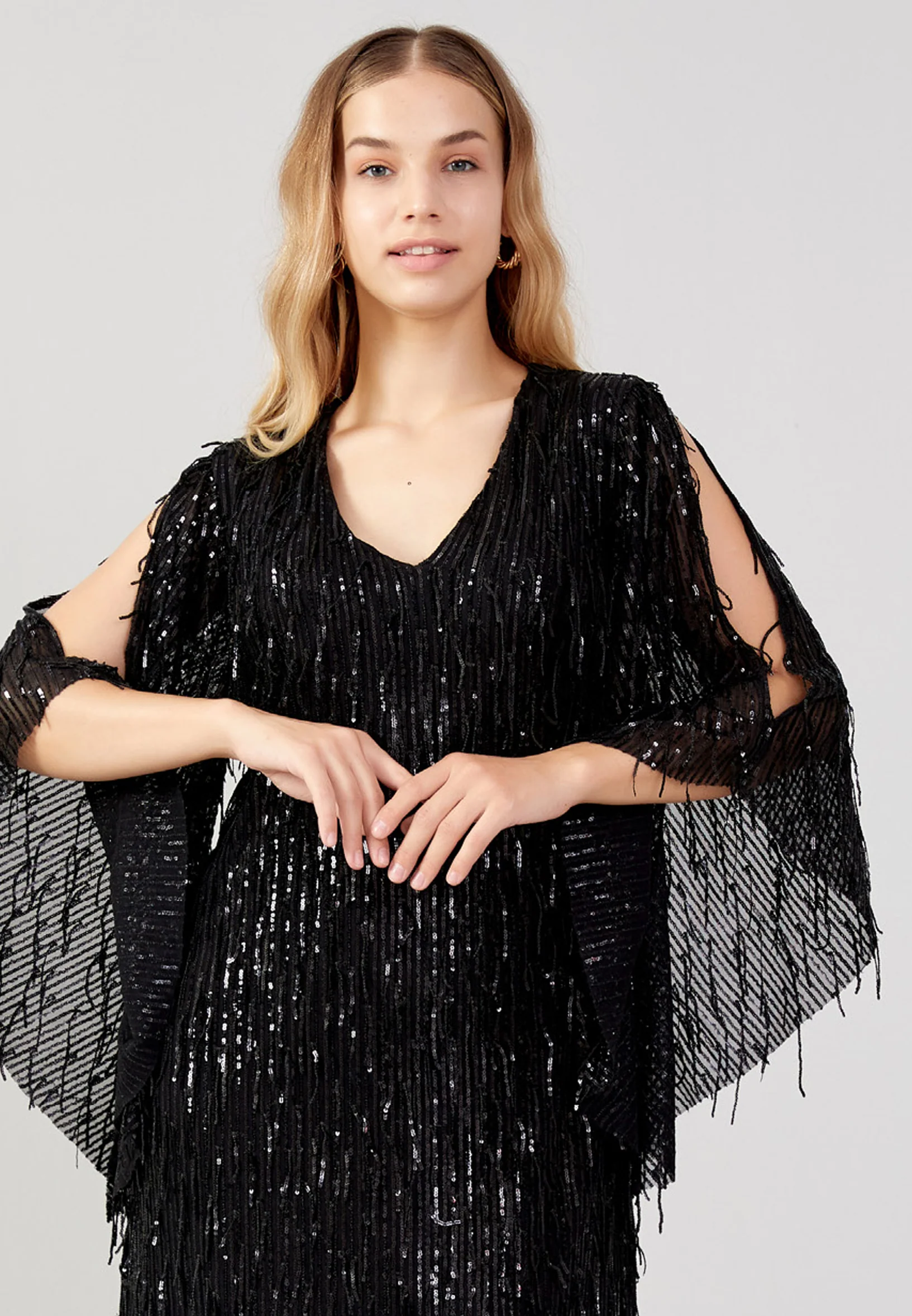 Off Shoulder Midi Sequin Column Plus Size Evening Dress jnm23-381-b - Image 4