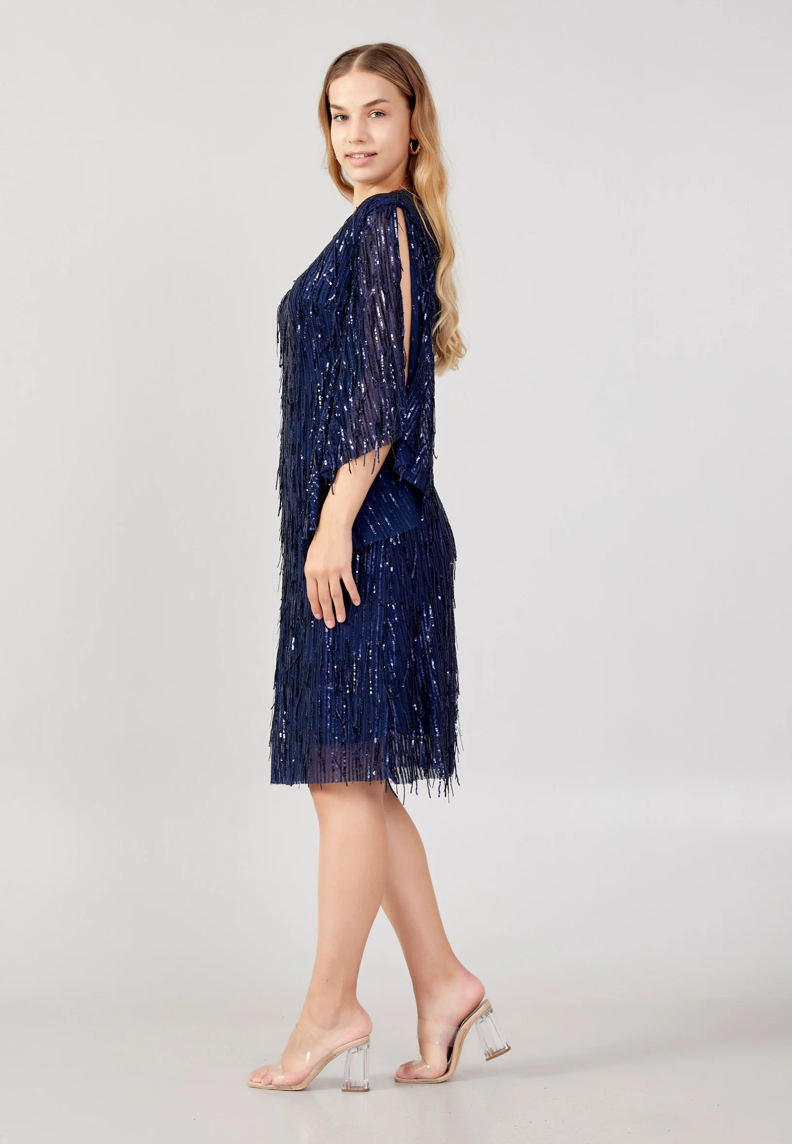 Off Shoulder Midi Sequin Column Plus Size Evening Dress jnm23-381-b - Image 7