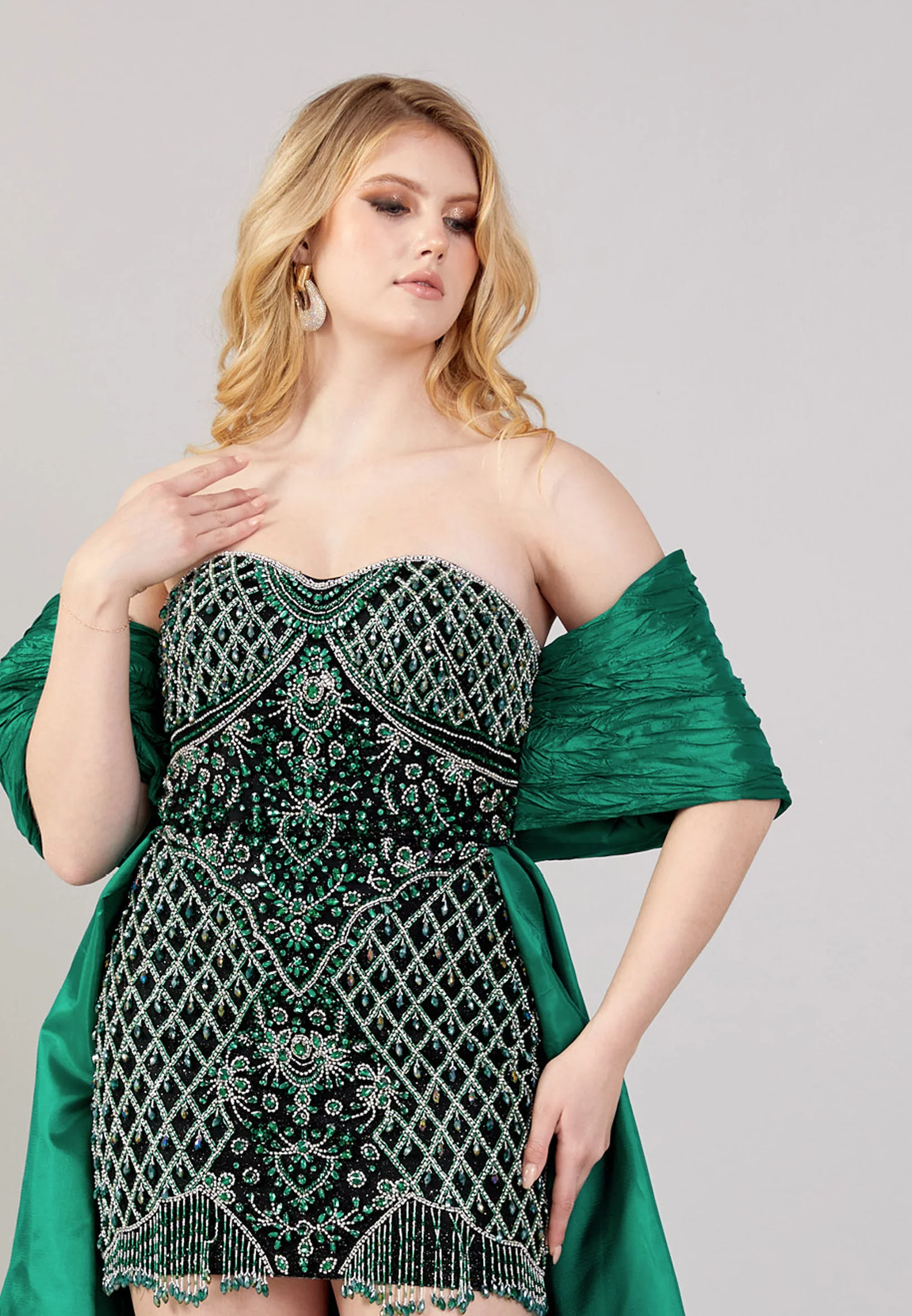 Off Shoulder Mini Polyester A - Line Regular Prom Dress mti0709 - Image 9