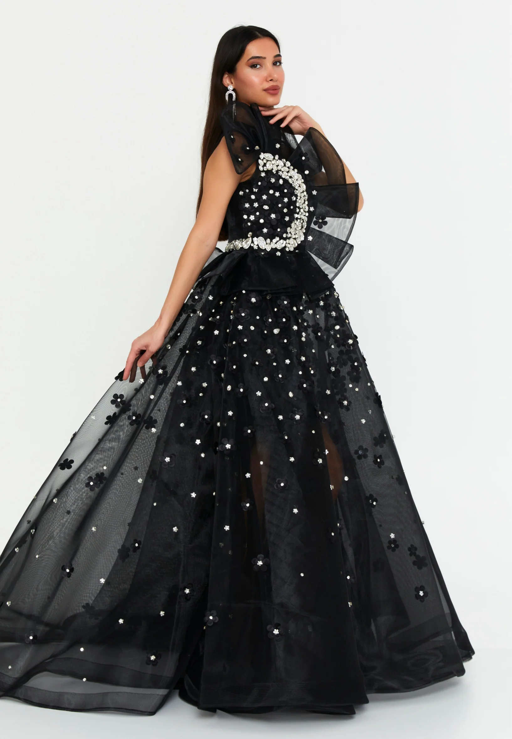 One Shoulder Maxi Polyester A - Line Regular Prom Dress mtn88181 - Image 3