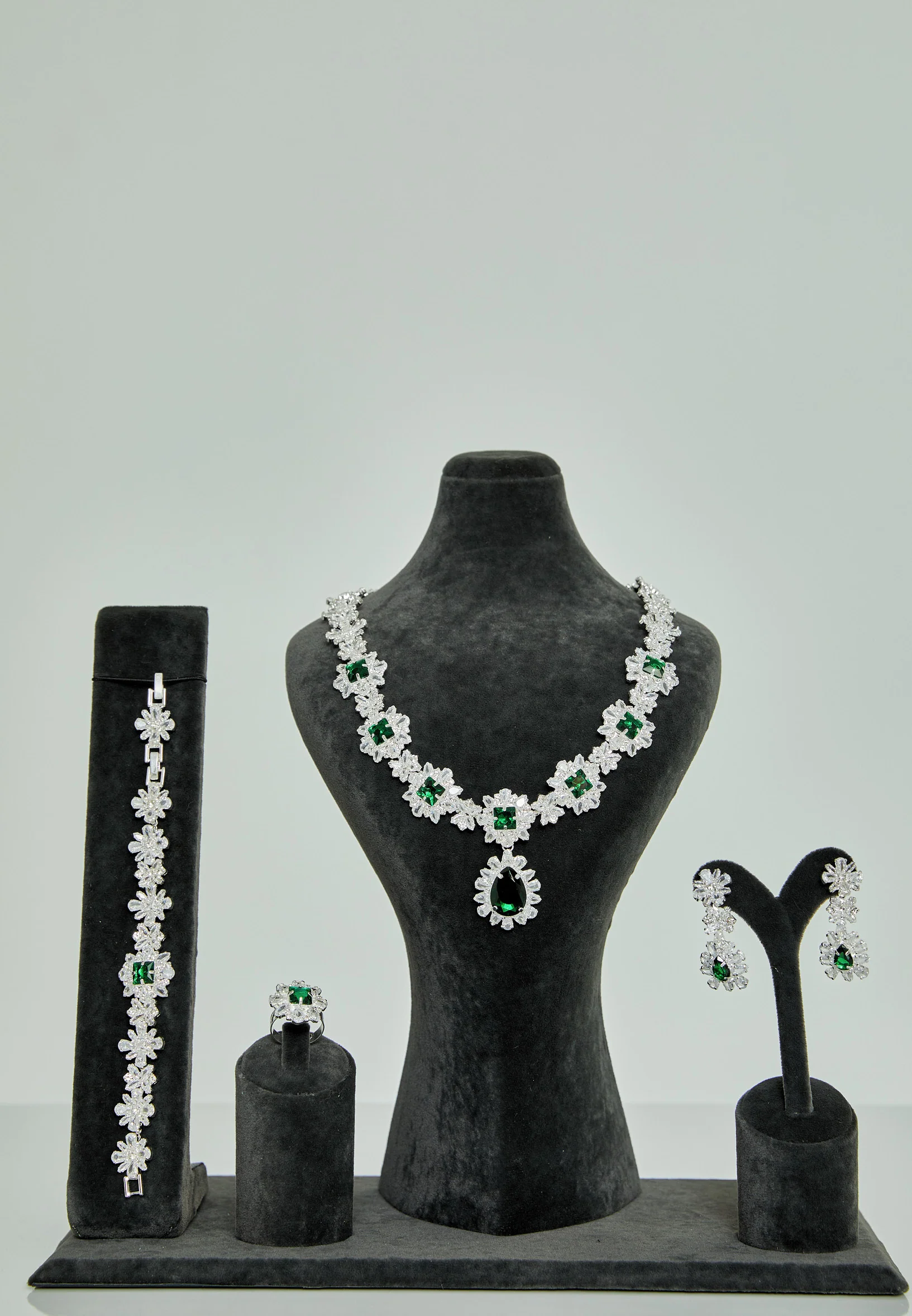 Oval Rhinestone Jewelry Set abast1460zy - Image 3