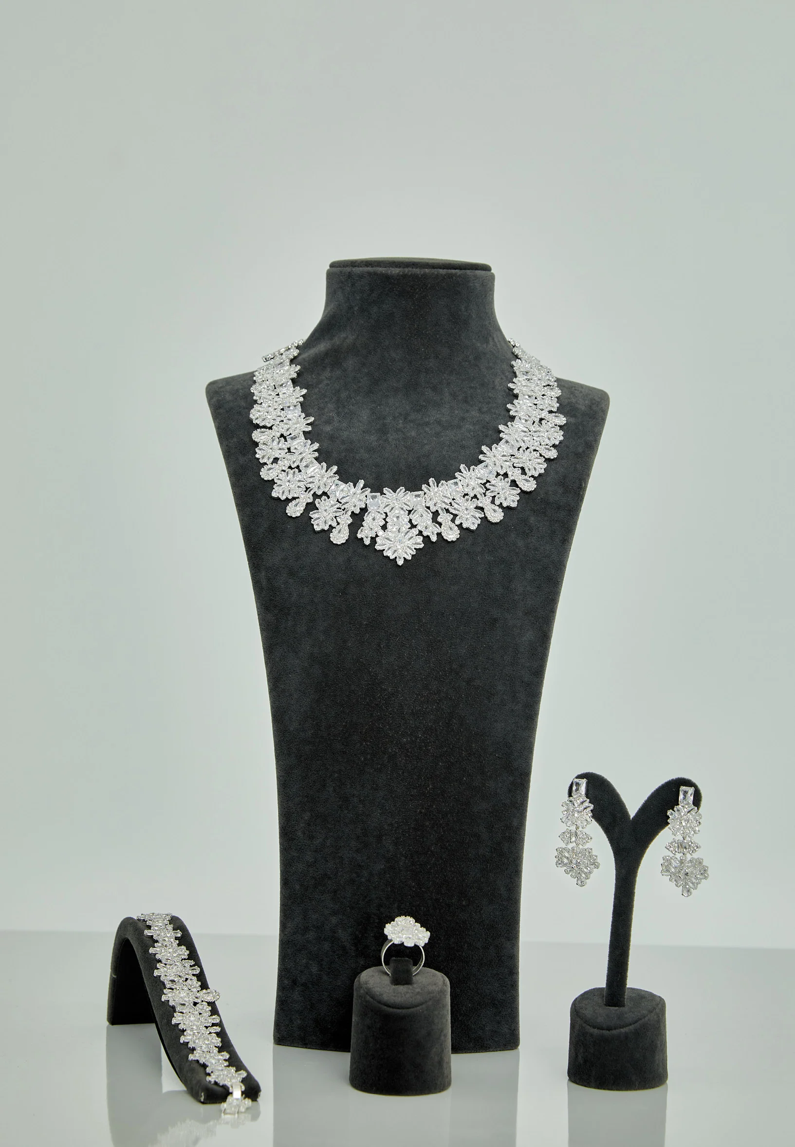 Oval Rhinestone Jewelry Set abast1470z - Image 3
