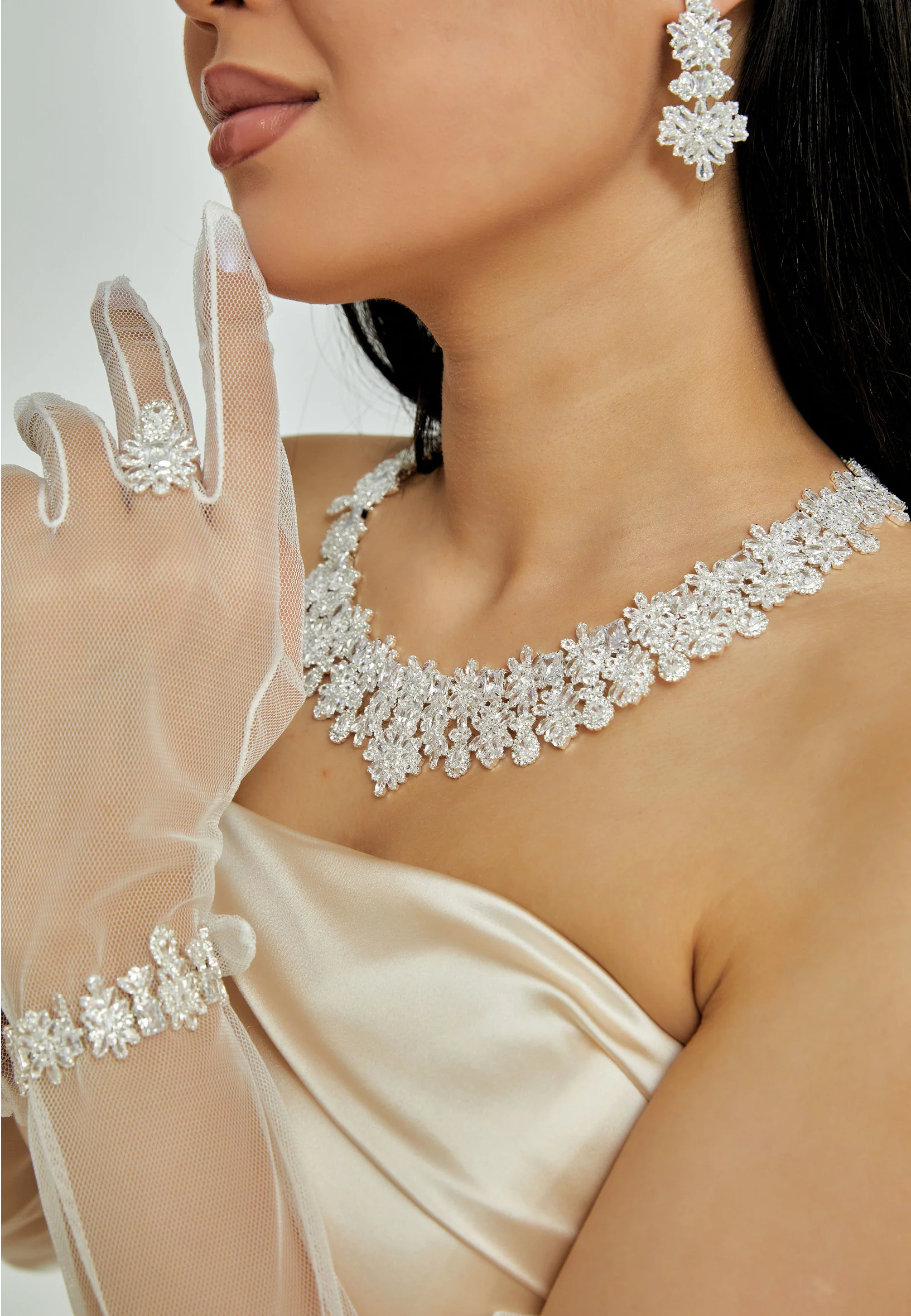 Oval Rhinestone Jewelry Set abast1470z - Image 5