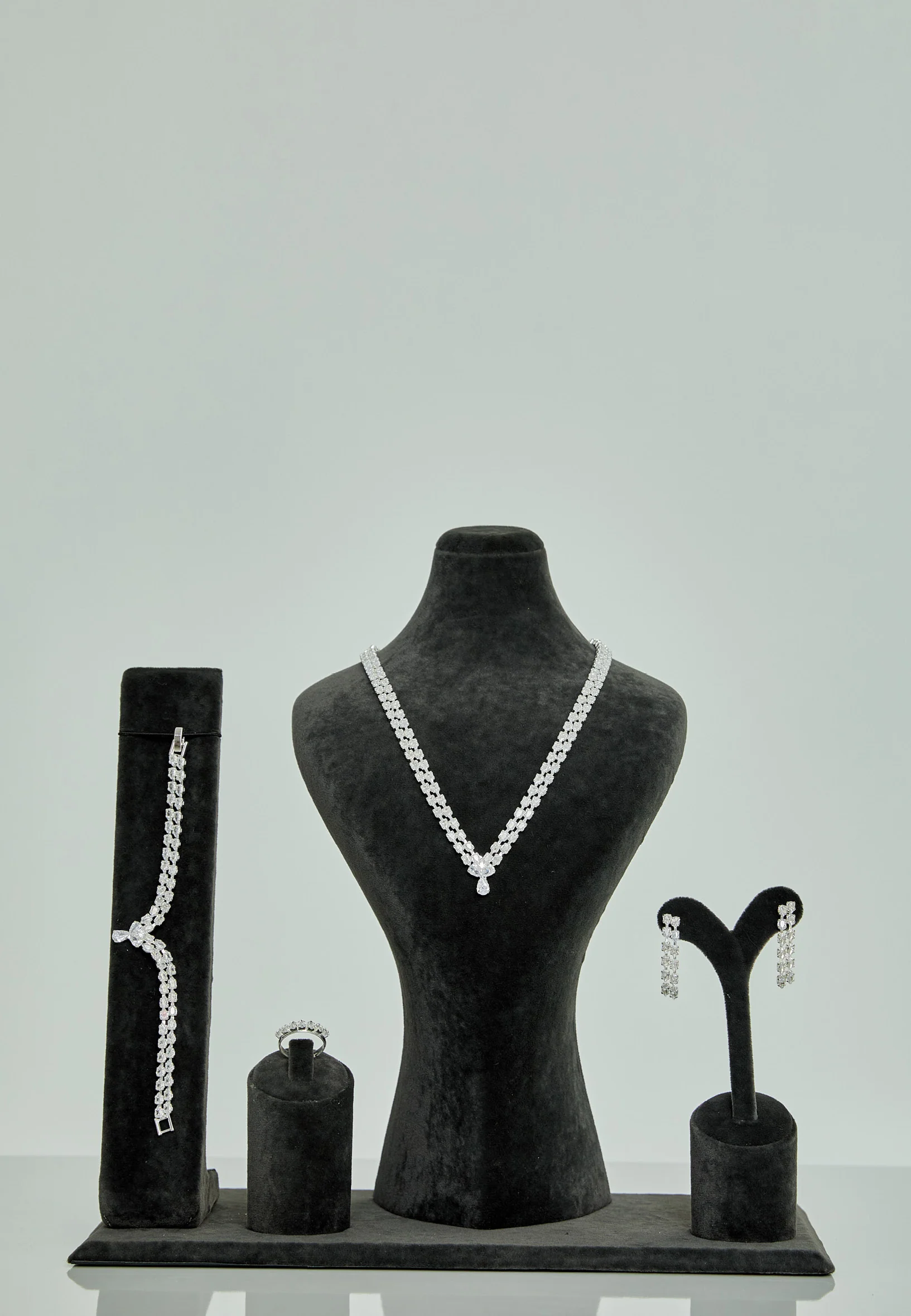 Oval Rhinestone Jewelry Set abast14792z - Image 3