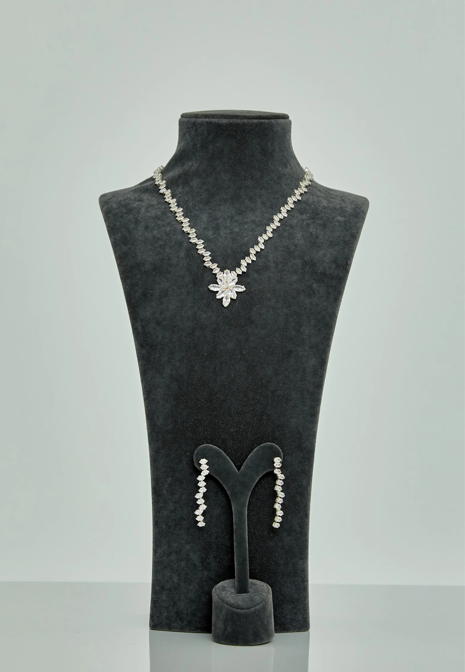 Oval Rhinestone Jewelry Set abbk012 - Image 3