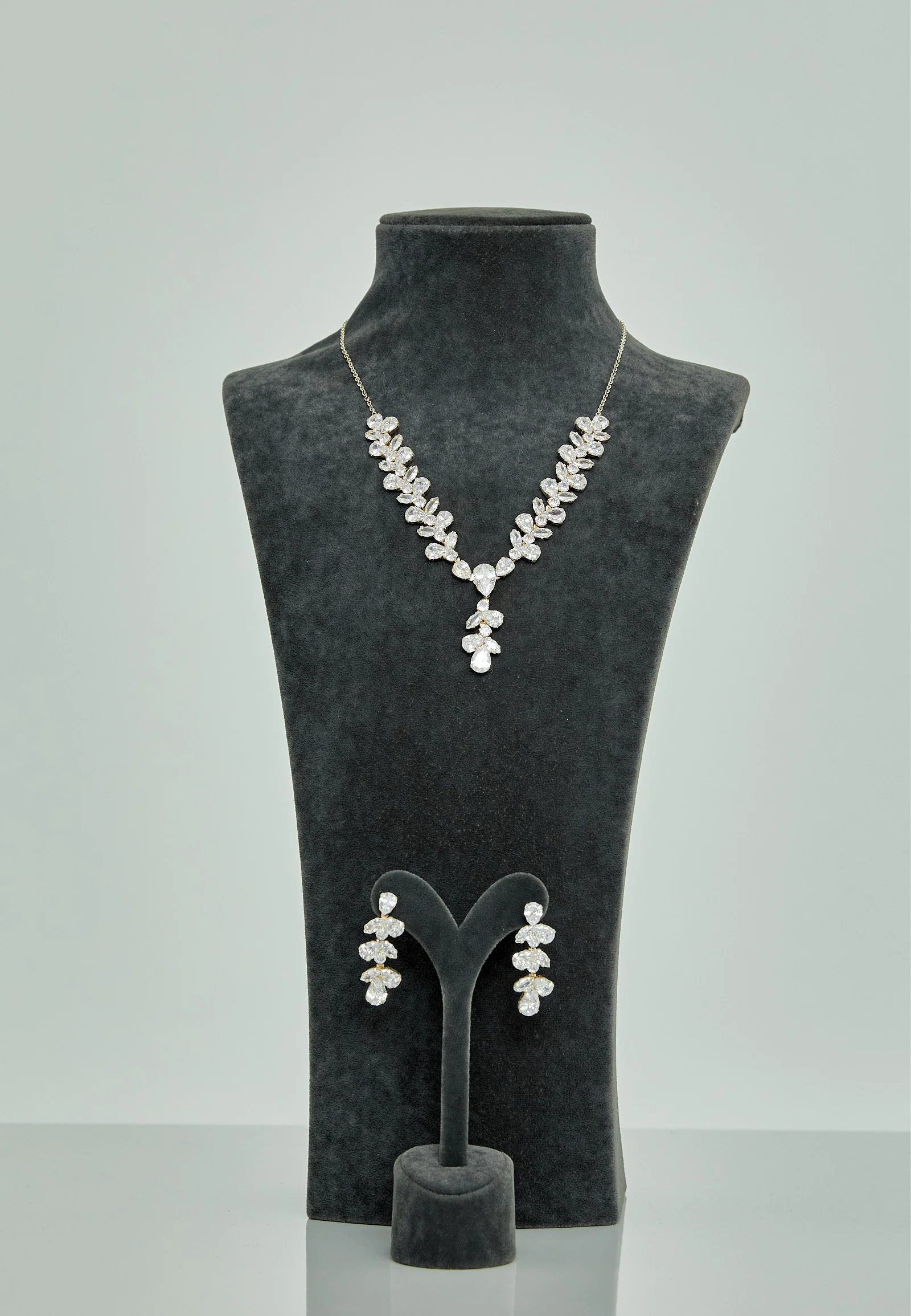 Oval Rhinestone Jewelry Set abbk013 - Image 3