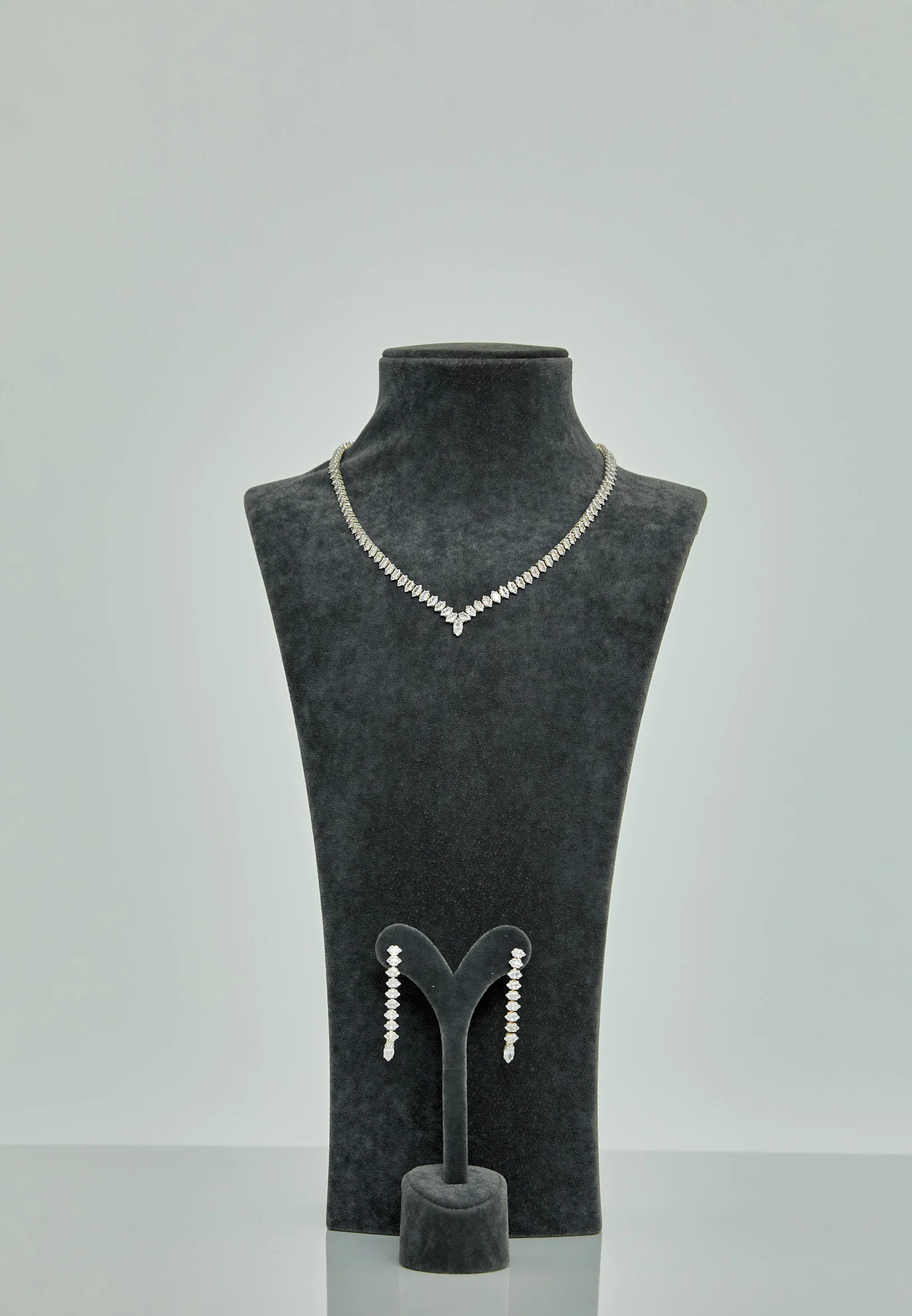 Oval Rhinestone Jewelry Set abbk015 - Image 3