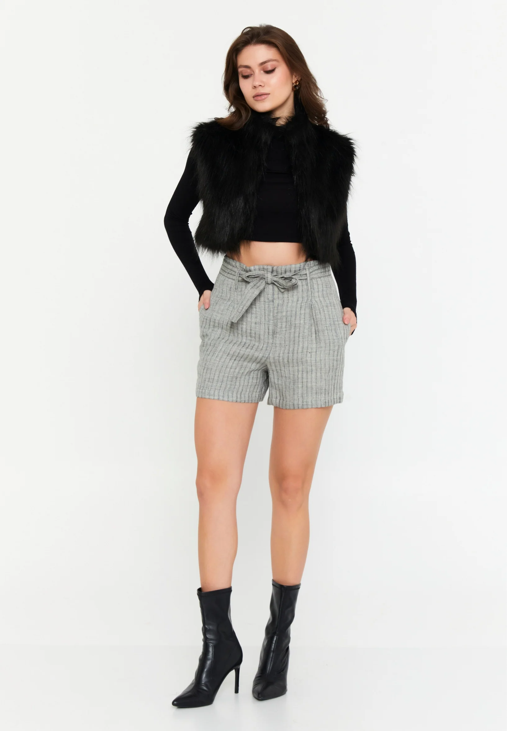 Plaid Regular Shorts qml19y8409