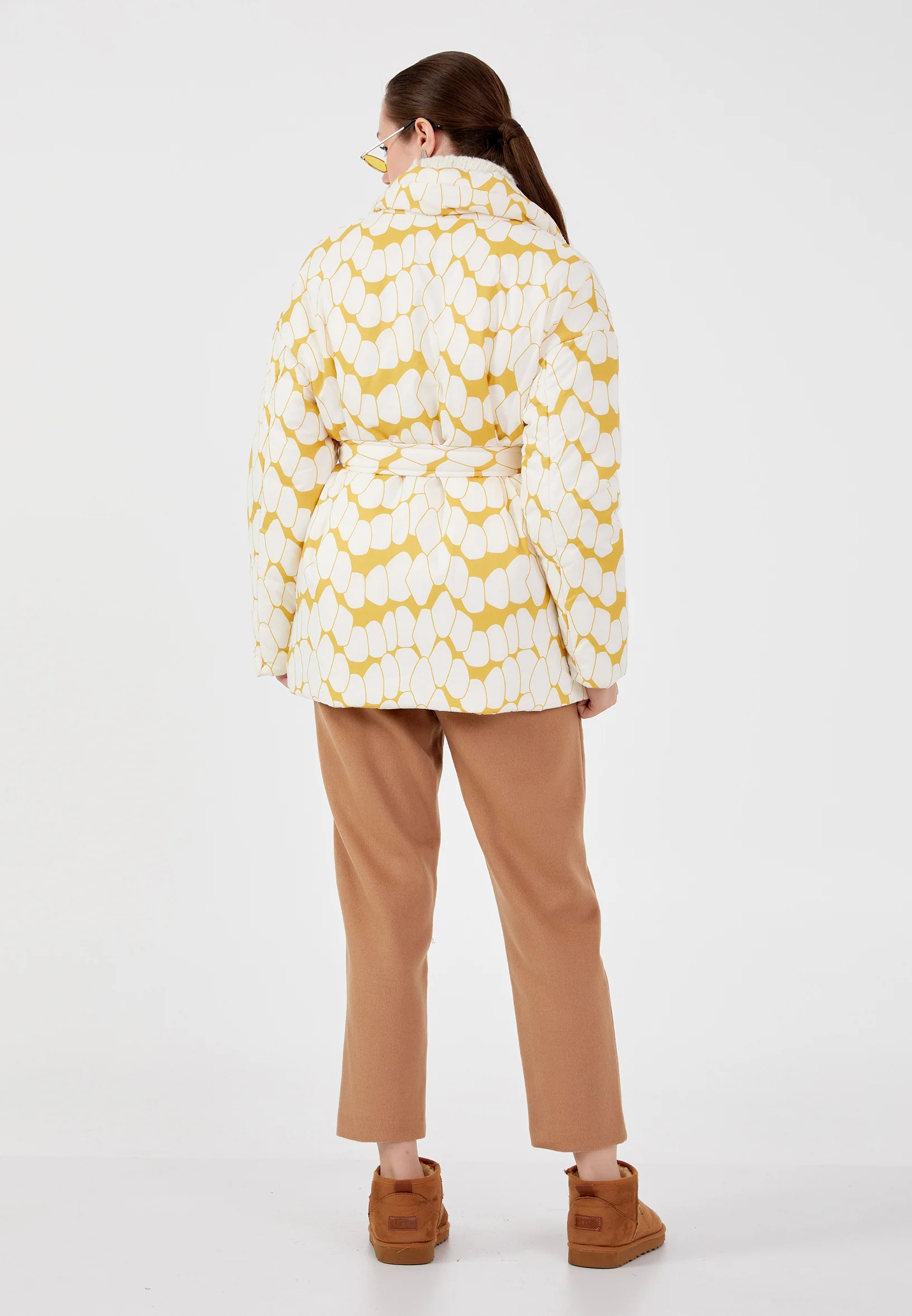 Polyester Geometric Regular Coat ber23k8106 - Image 11