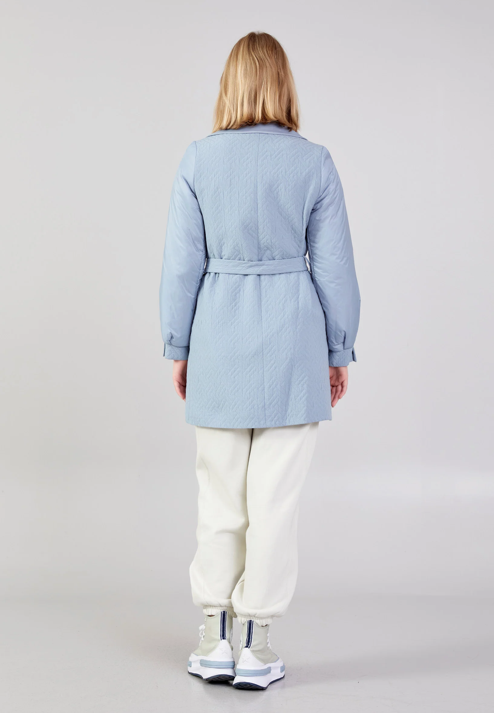 Polyester Patterned Regular Coat cln2443 - Image 12