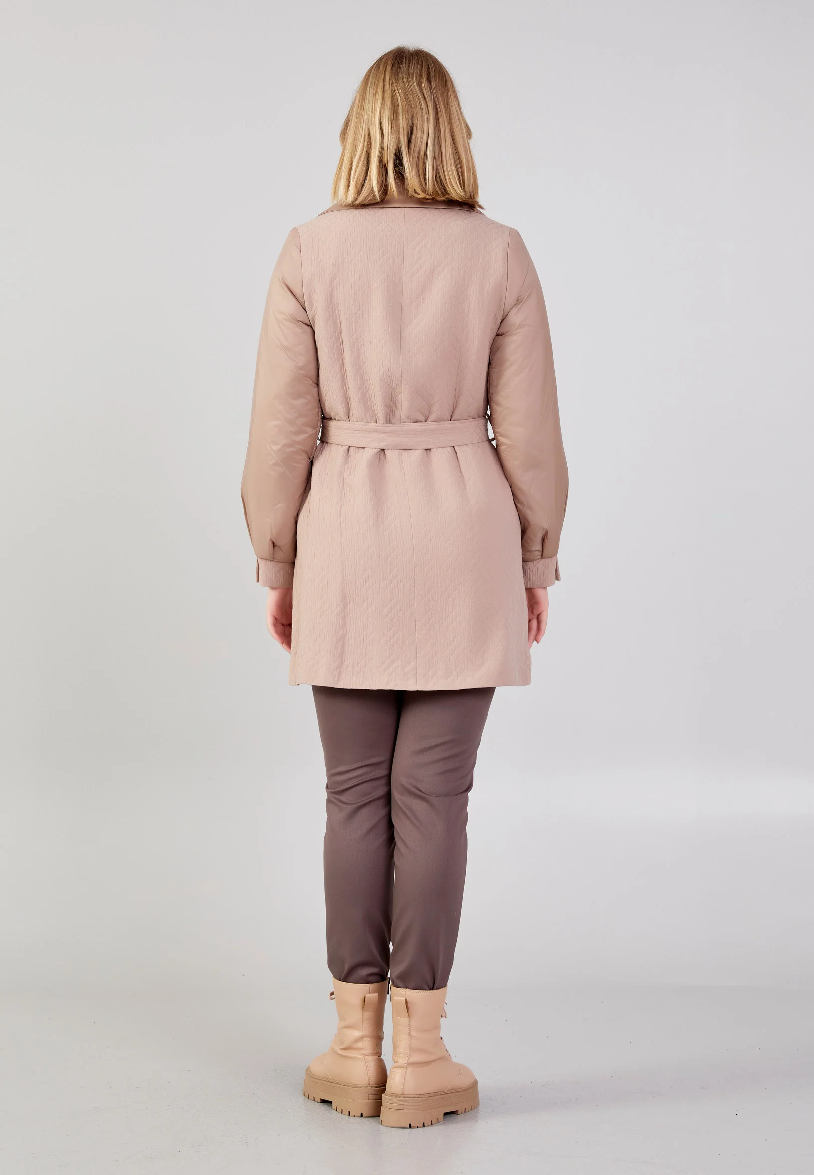 Polyester Patterned Regular Coat cln2443 - Image 24