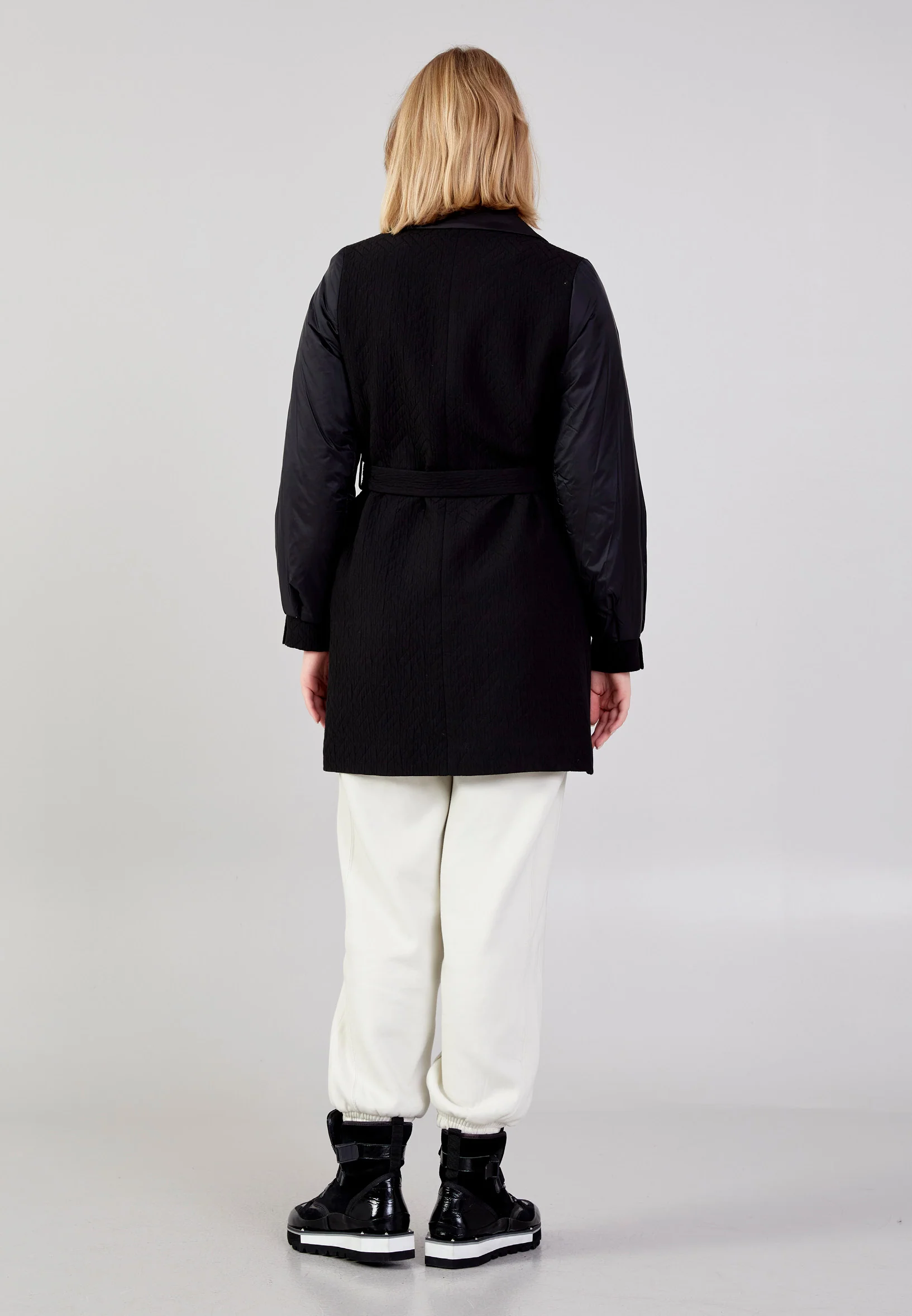 Polyester Patterned Regular Coat cln2443 - Image 8