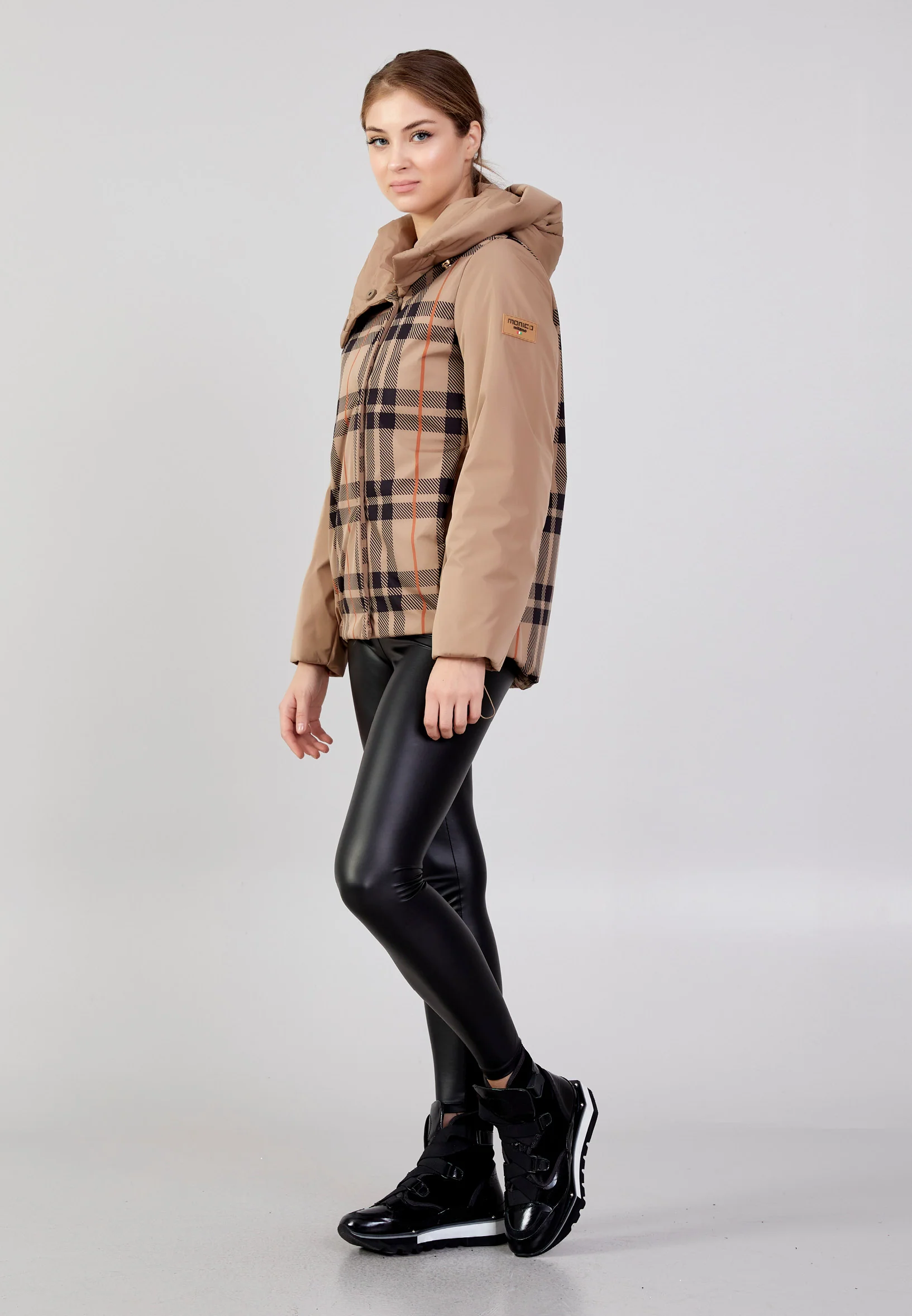 Polyester Plaid Regular Coat mml0432 - Image 19