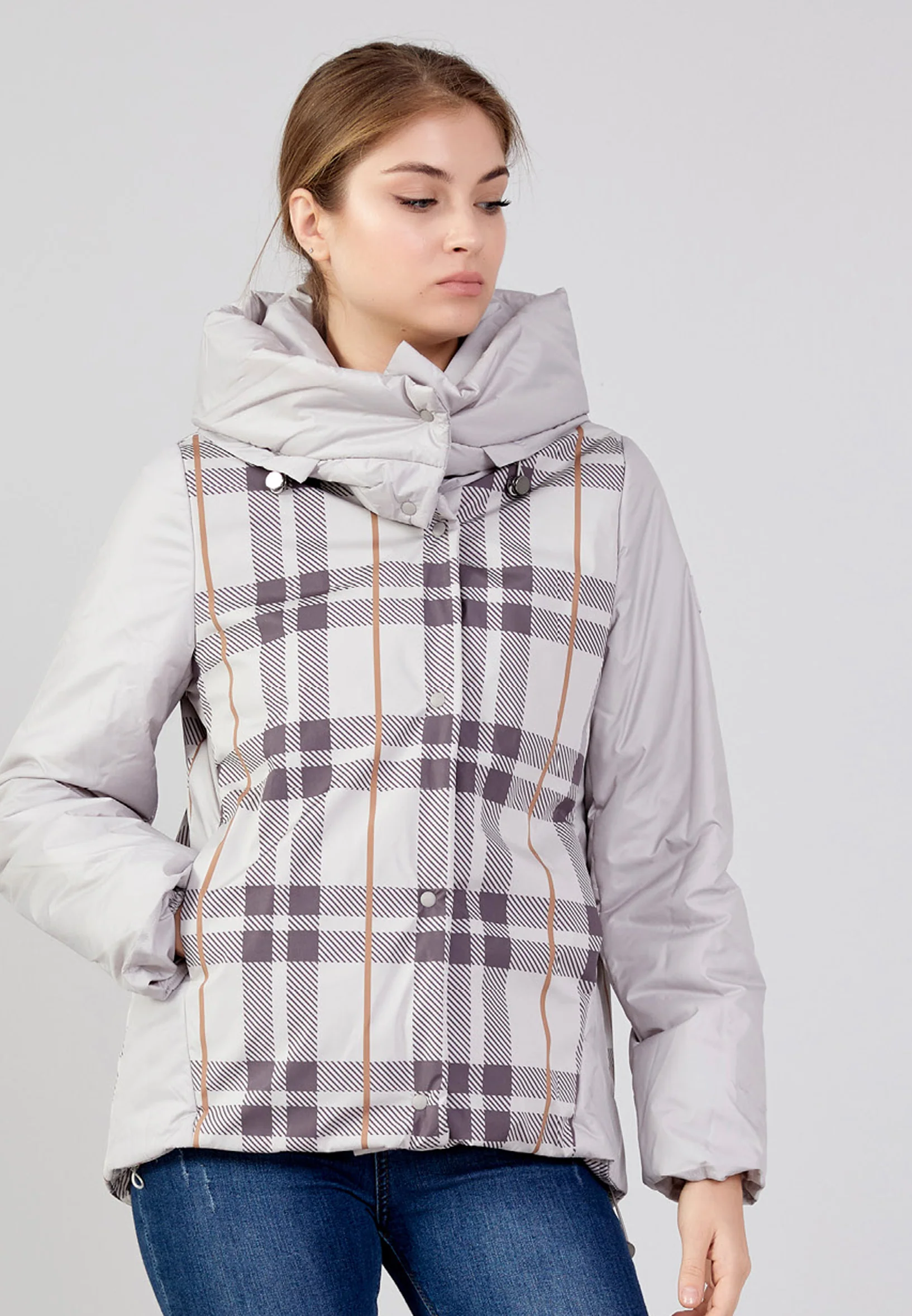 Polyester Plaid Regular Coat mml0432 - Image 21