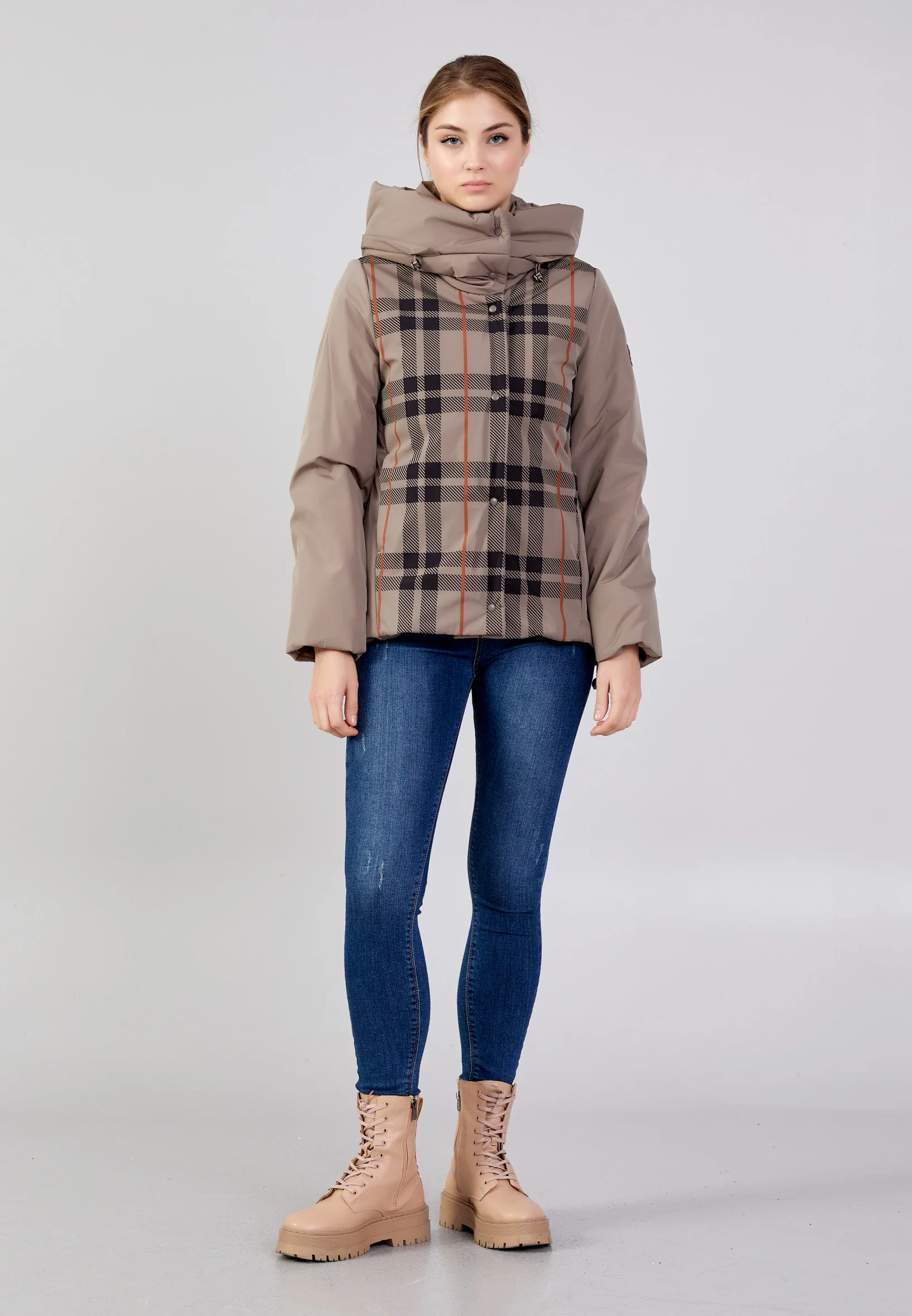 Polyester Plaid Regular Coat mml0432 - Image 26