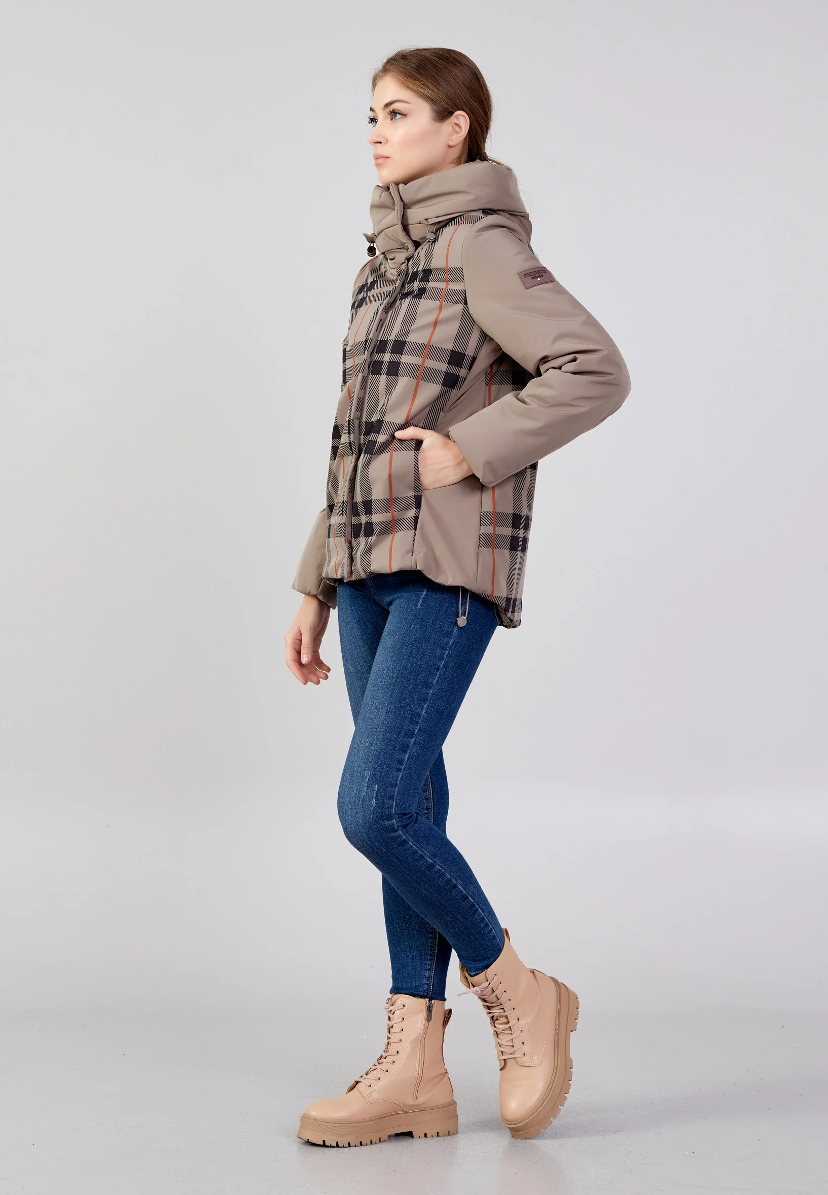 Polyester Plaid Regular Coat mml0432 - Image 27