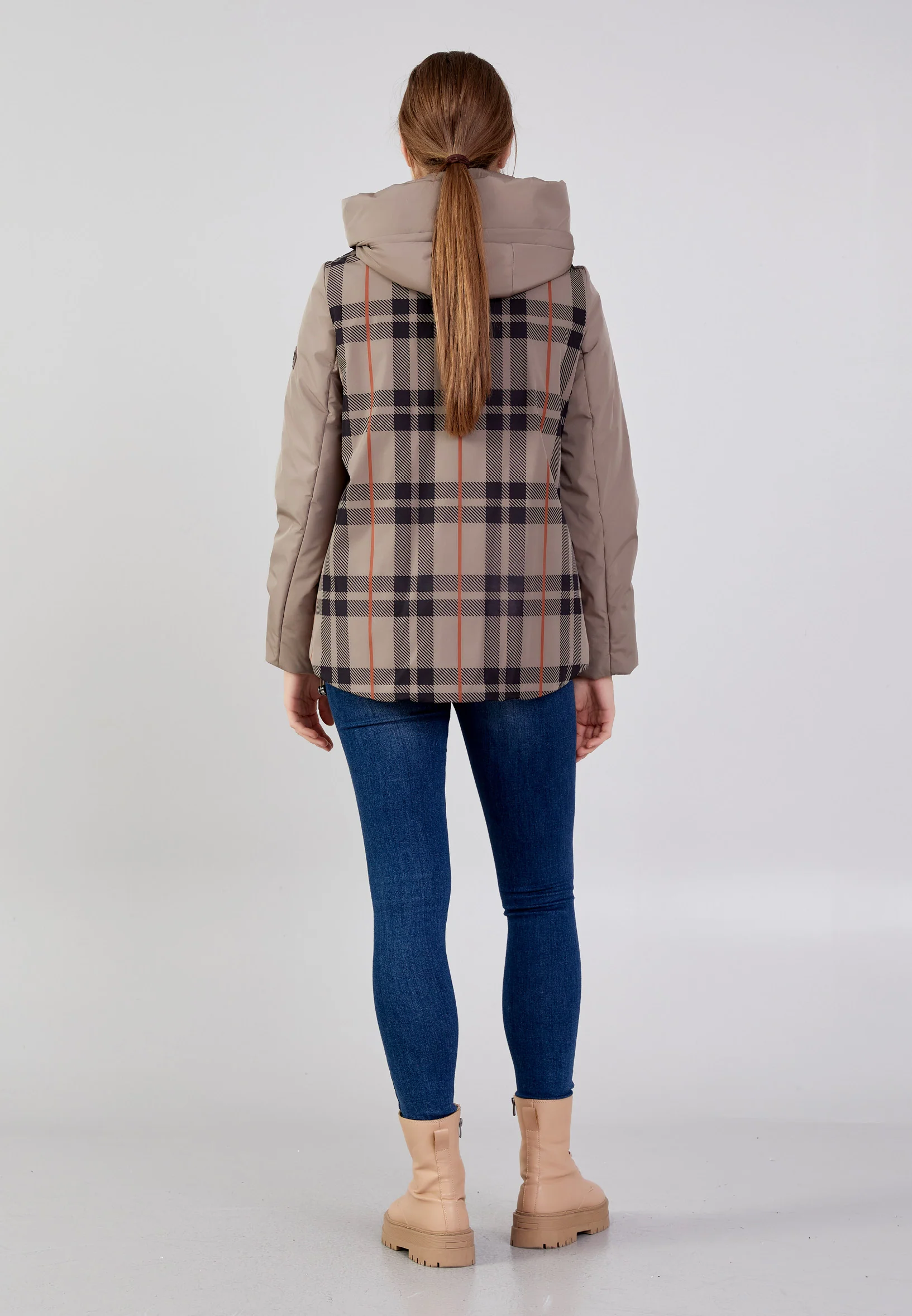 Polyester Plaid Regular Coat mml0432 - Image 28