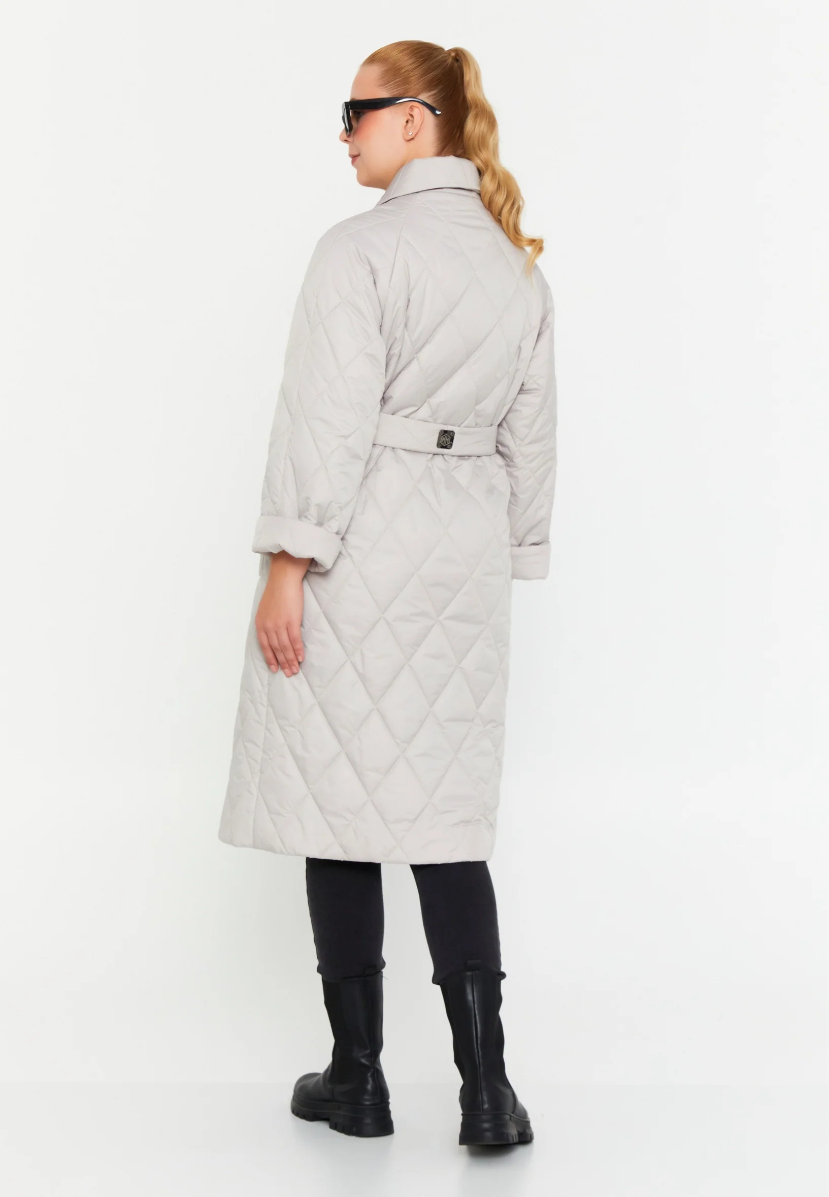 Polyester Solid Color Plus Size Coat mml0301 - Image 3