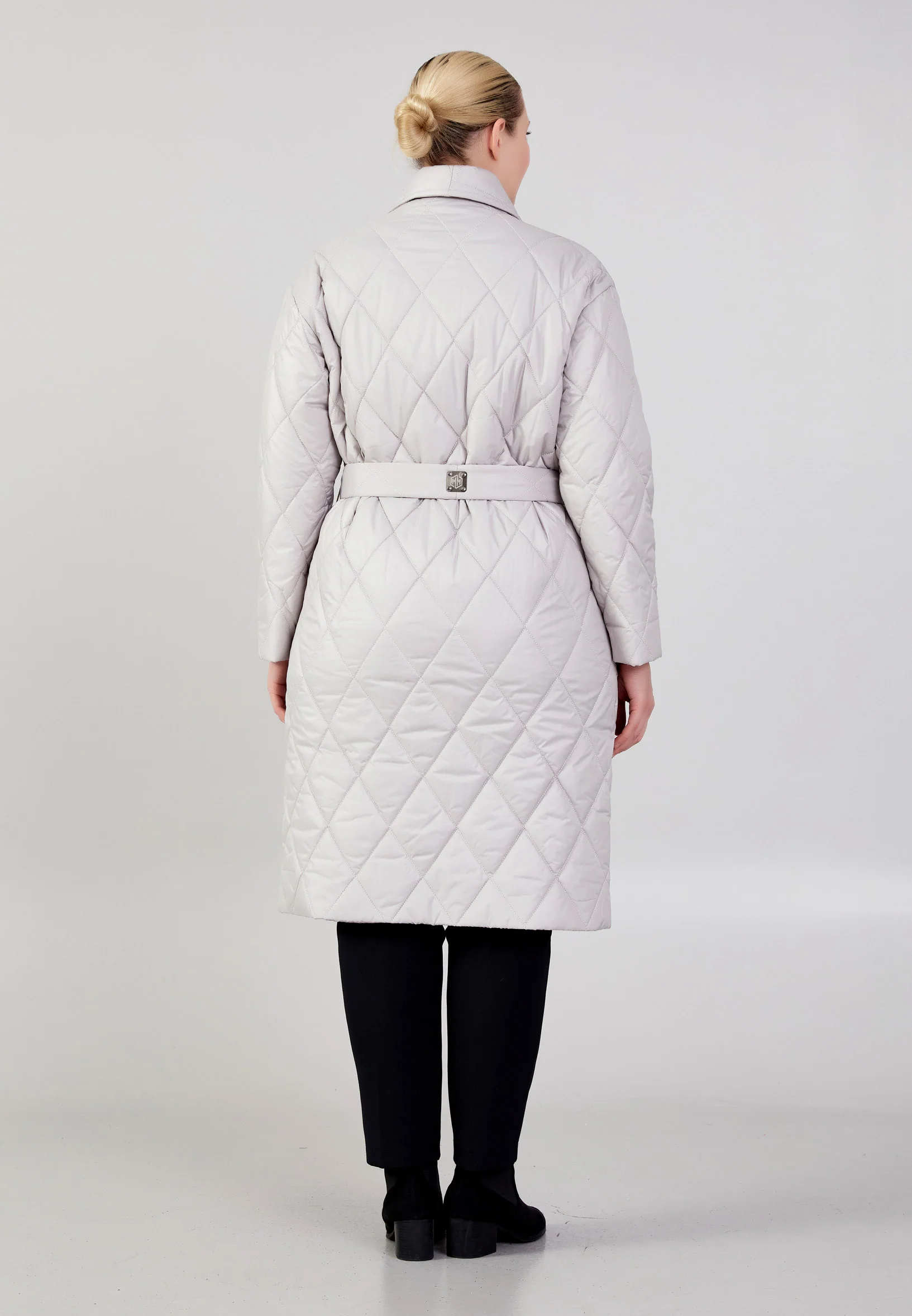 Polyester Solid Color Plus Size Coat mml0384-b - Image 10