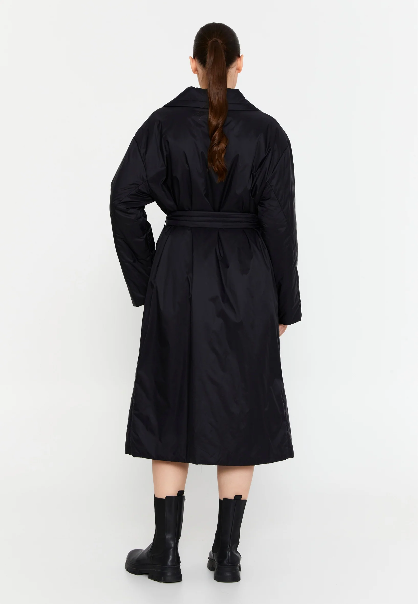 Polyester Solid Color Plus Size Coat mml0457-b - Image 6