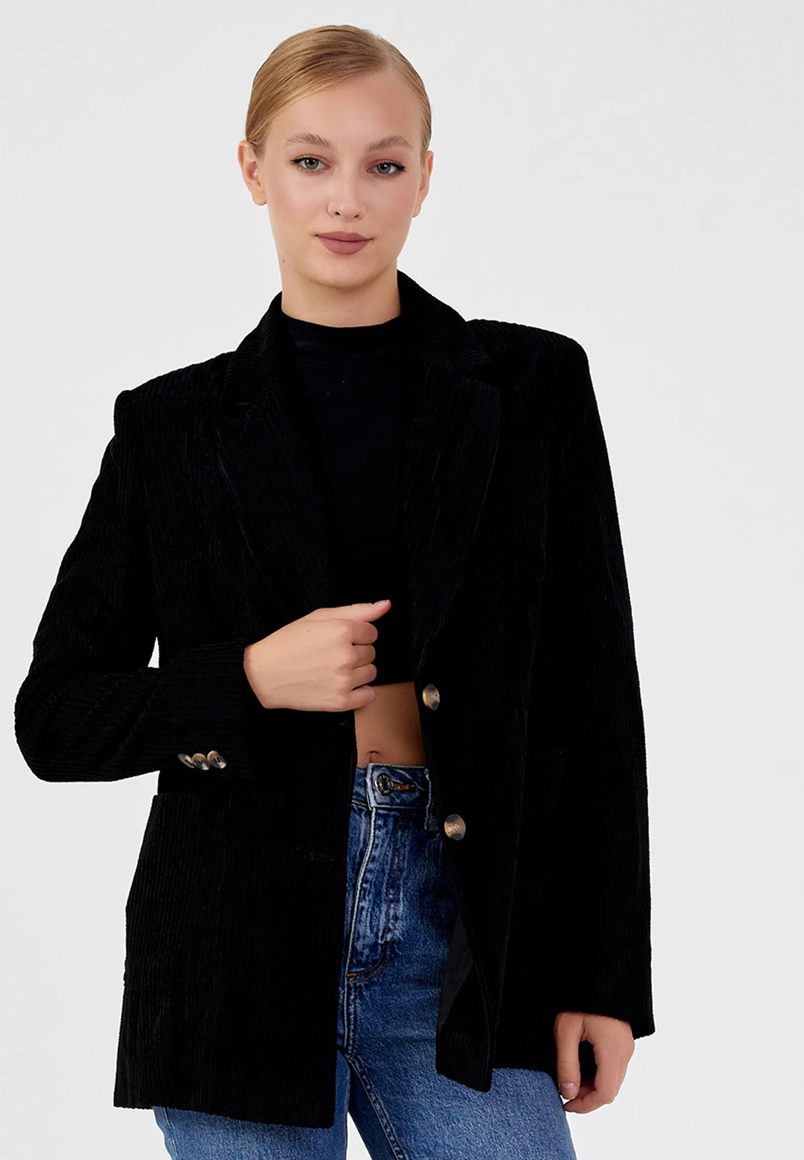 Polyester Solid Color Regular Coat ber23k1124
