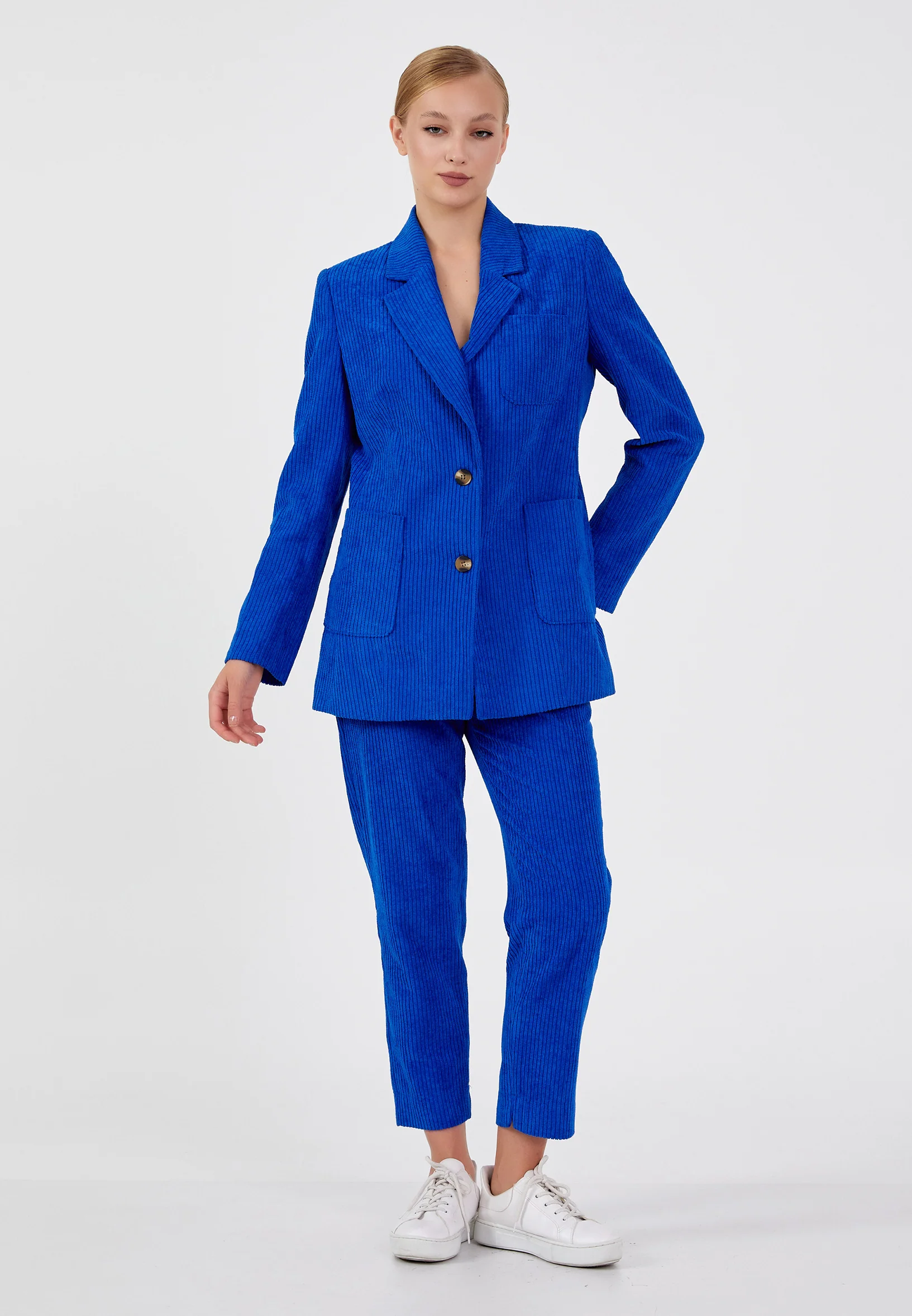 Polyester Solid Color Regular Coat ber23k1124 - Image 10