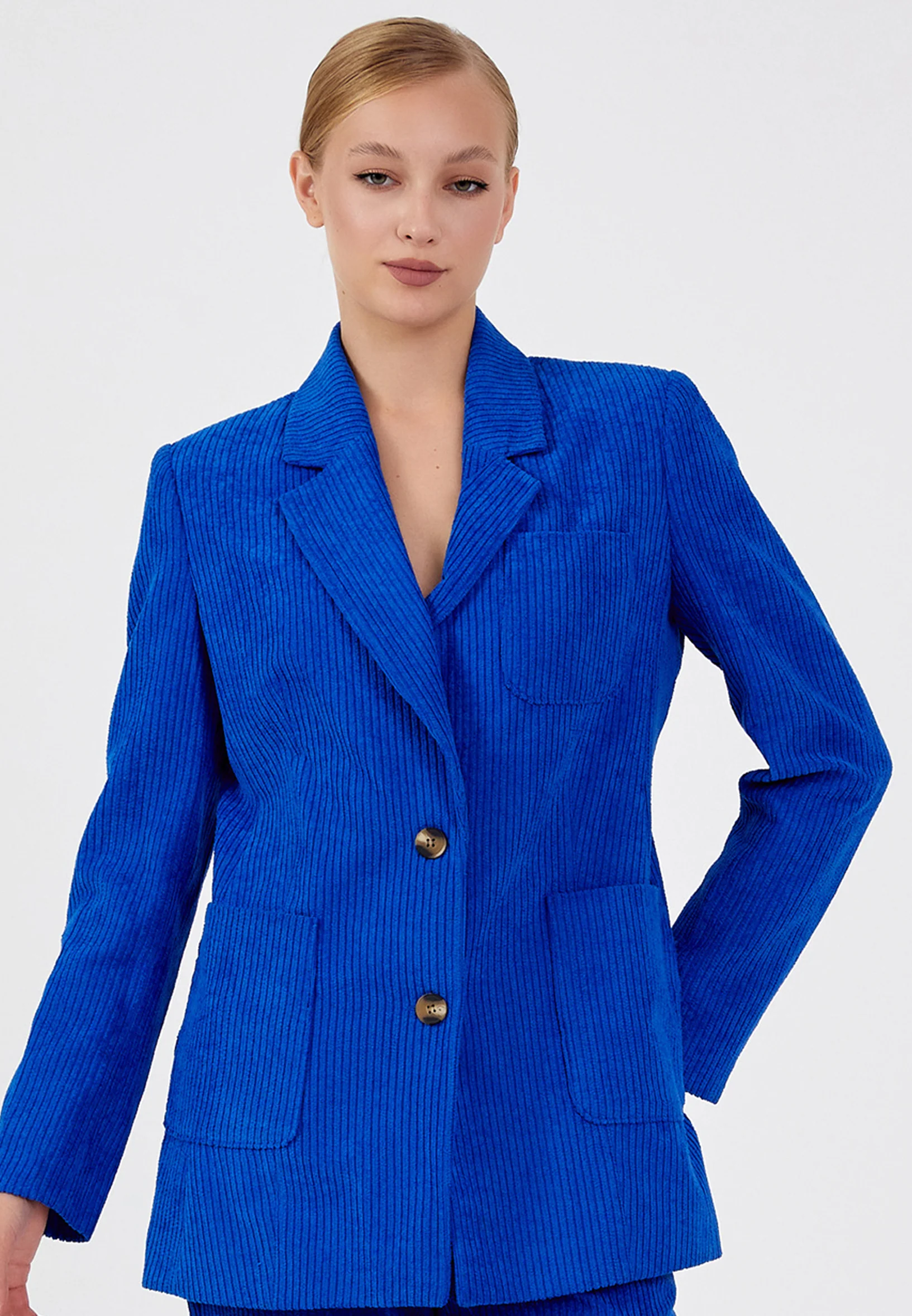 Polyester Solid Color Regular Coat ber23k1124 - Image 9