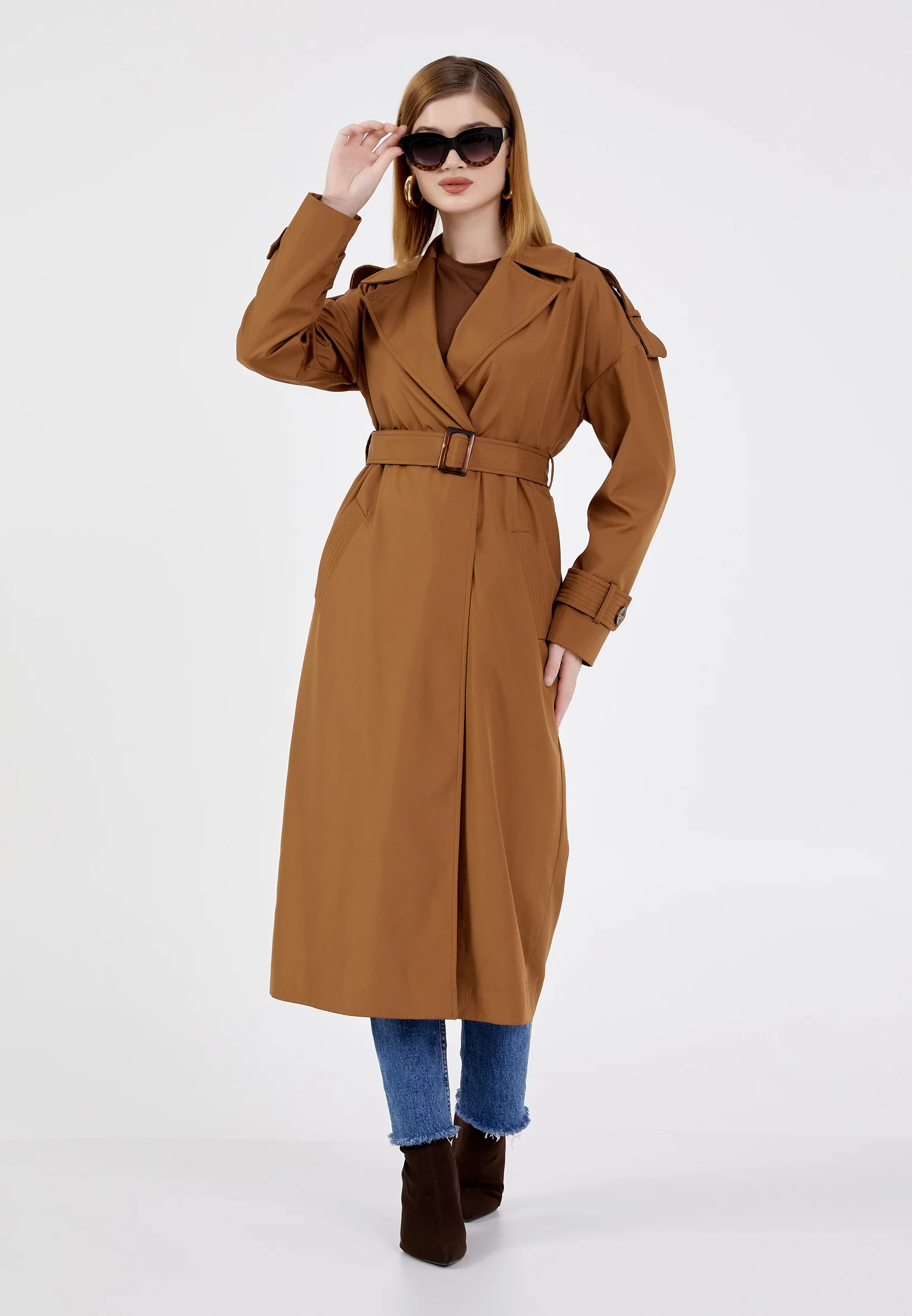 Polyester Solid Color Regular Coat brp0351 - Image 10