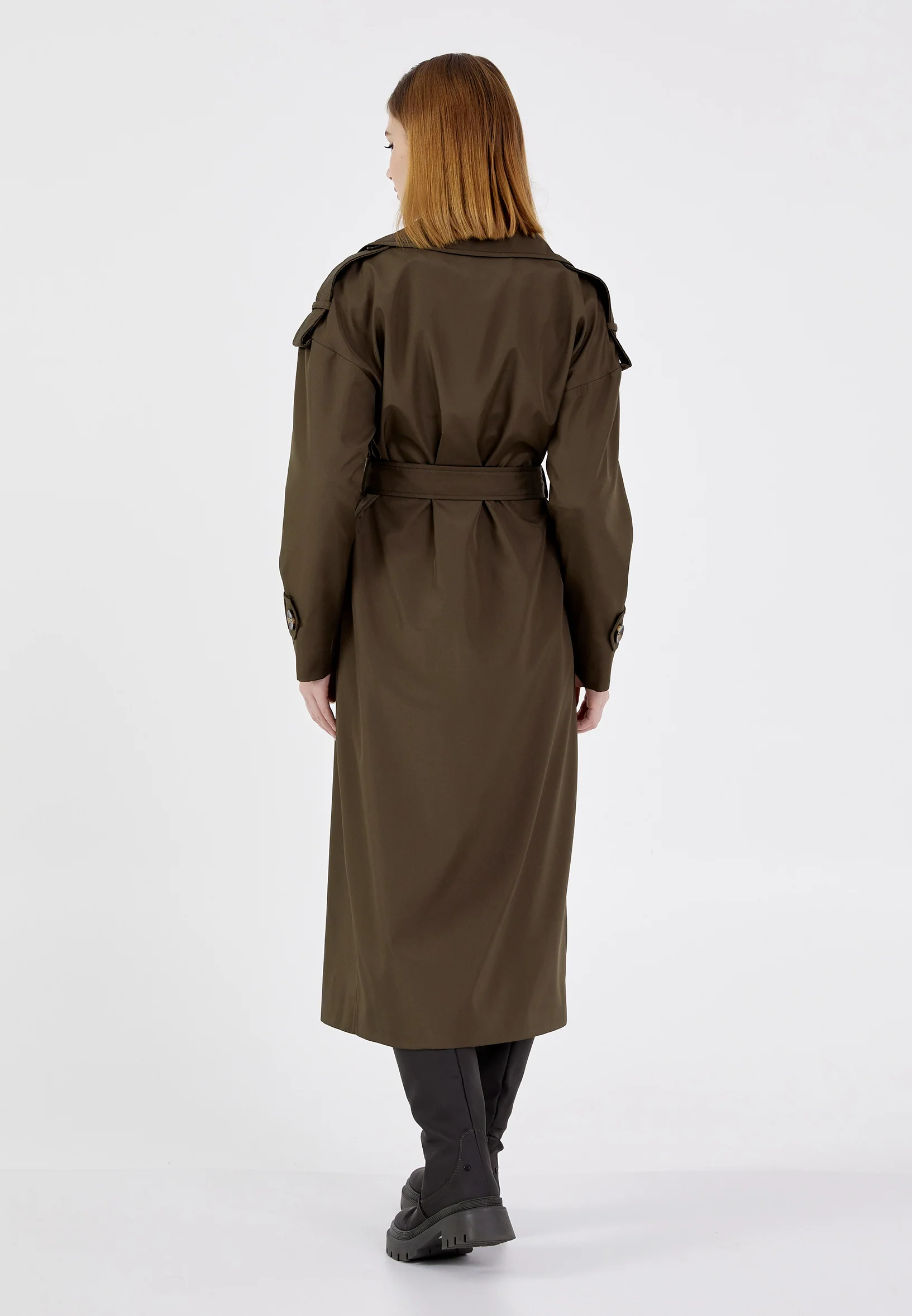 Polyester Solid Color Regular Coat brp0351 - Image 16