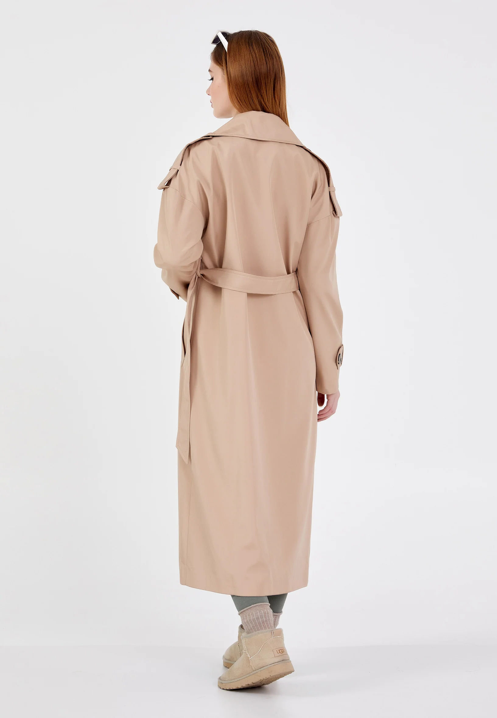 Polyester Solid Color Regular Coat brp0351 - Image 8