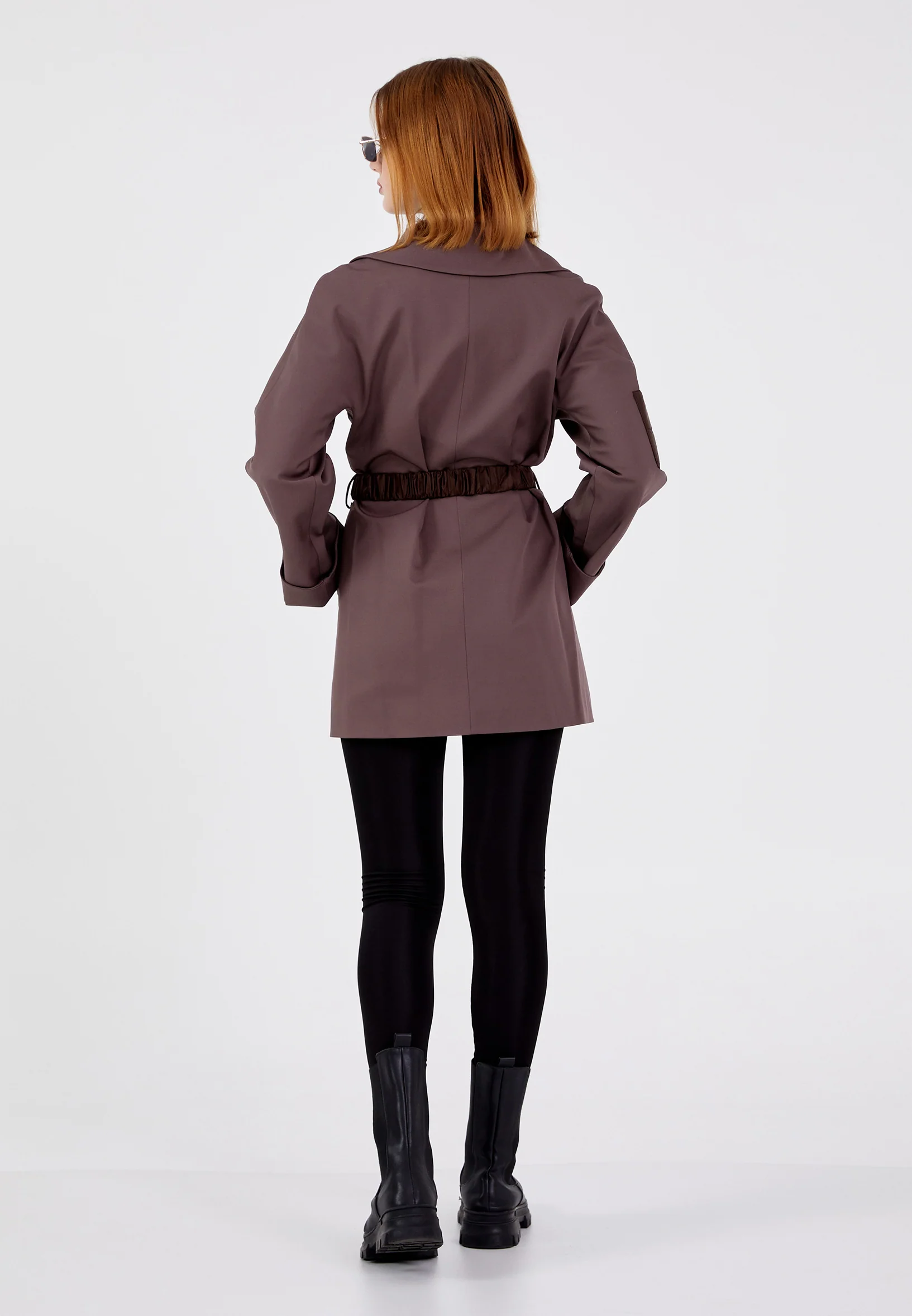 Polyester Solid Color Regular Coat cln2216 - Image 8