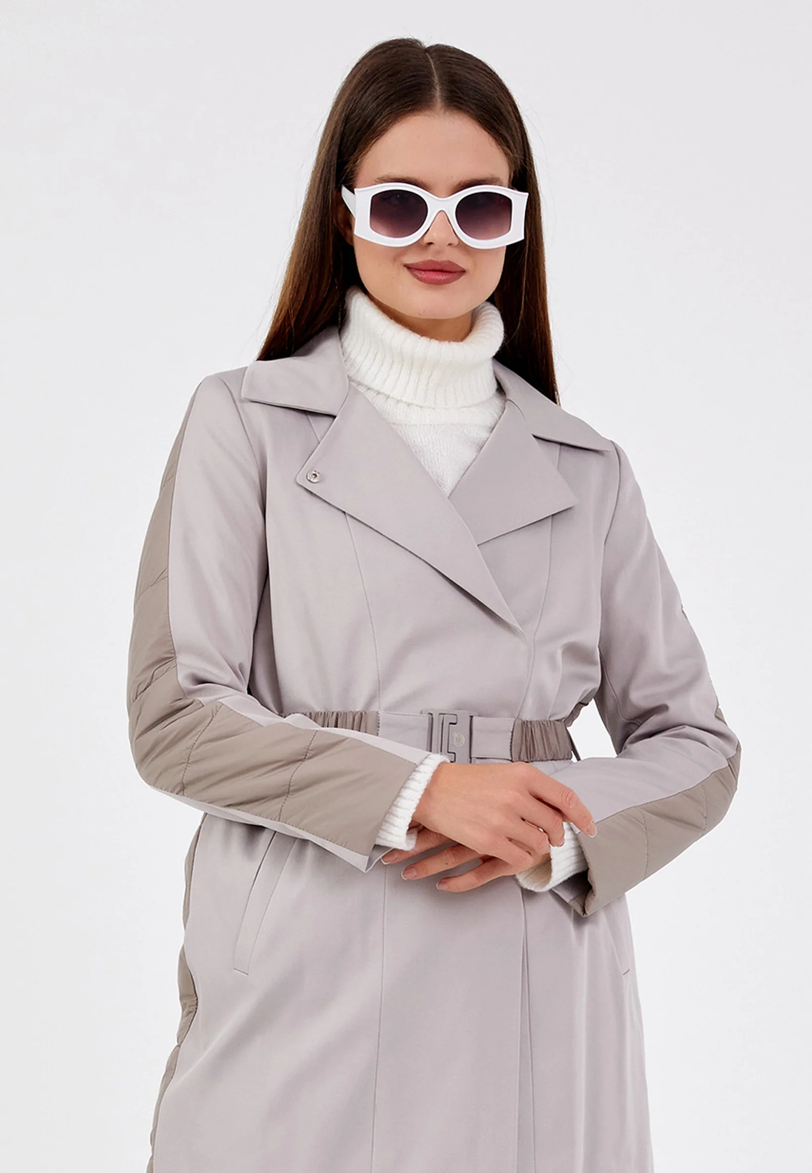 Polyester Solid Color Regular Coat cln2217 - Image 10