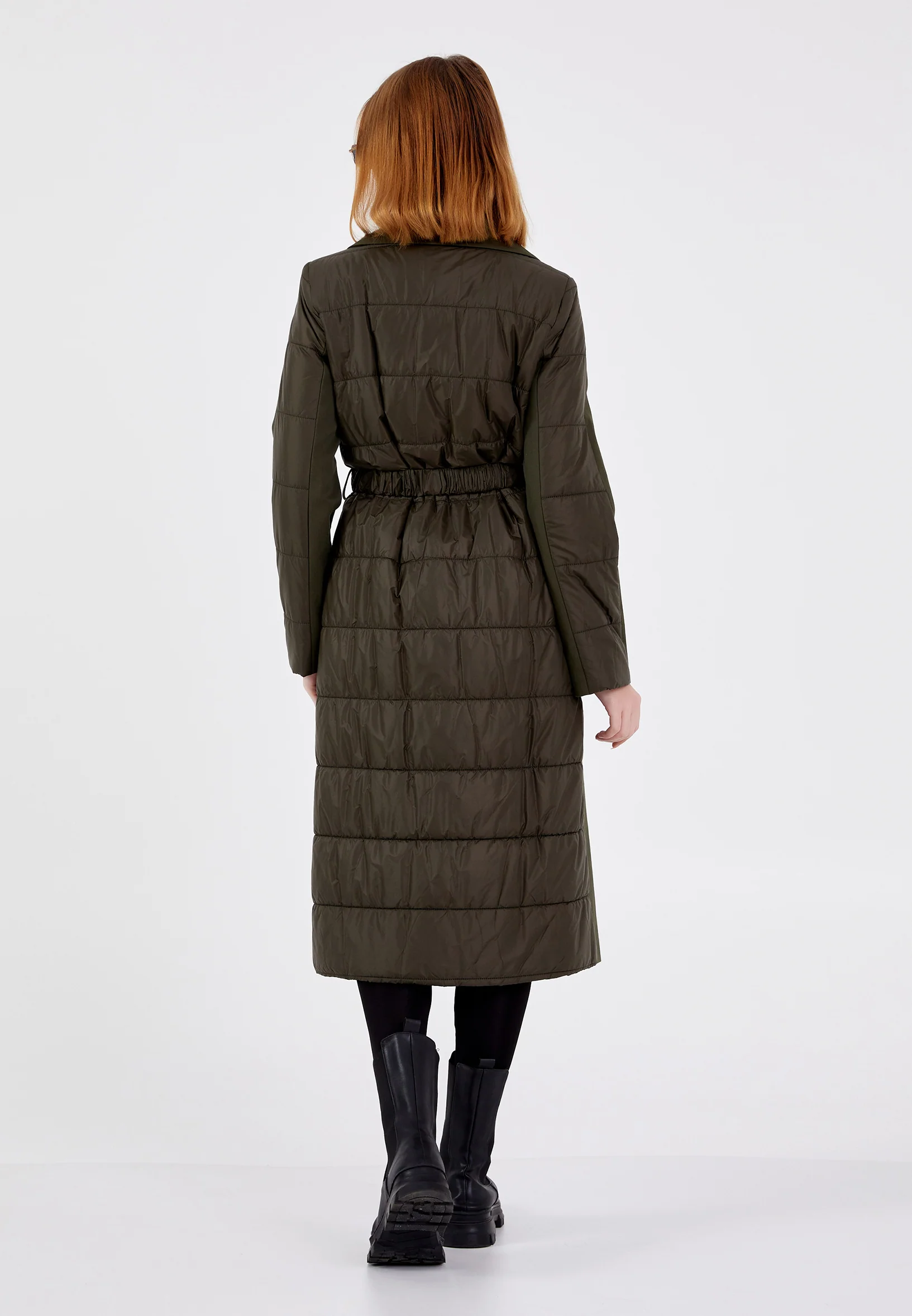 Polyester Solid Color Regular Coat cln2217 - Image 17