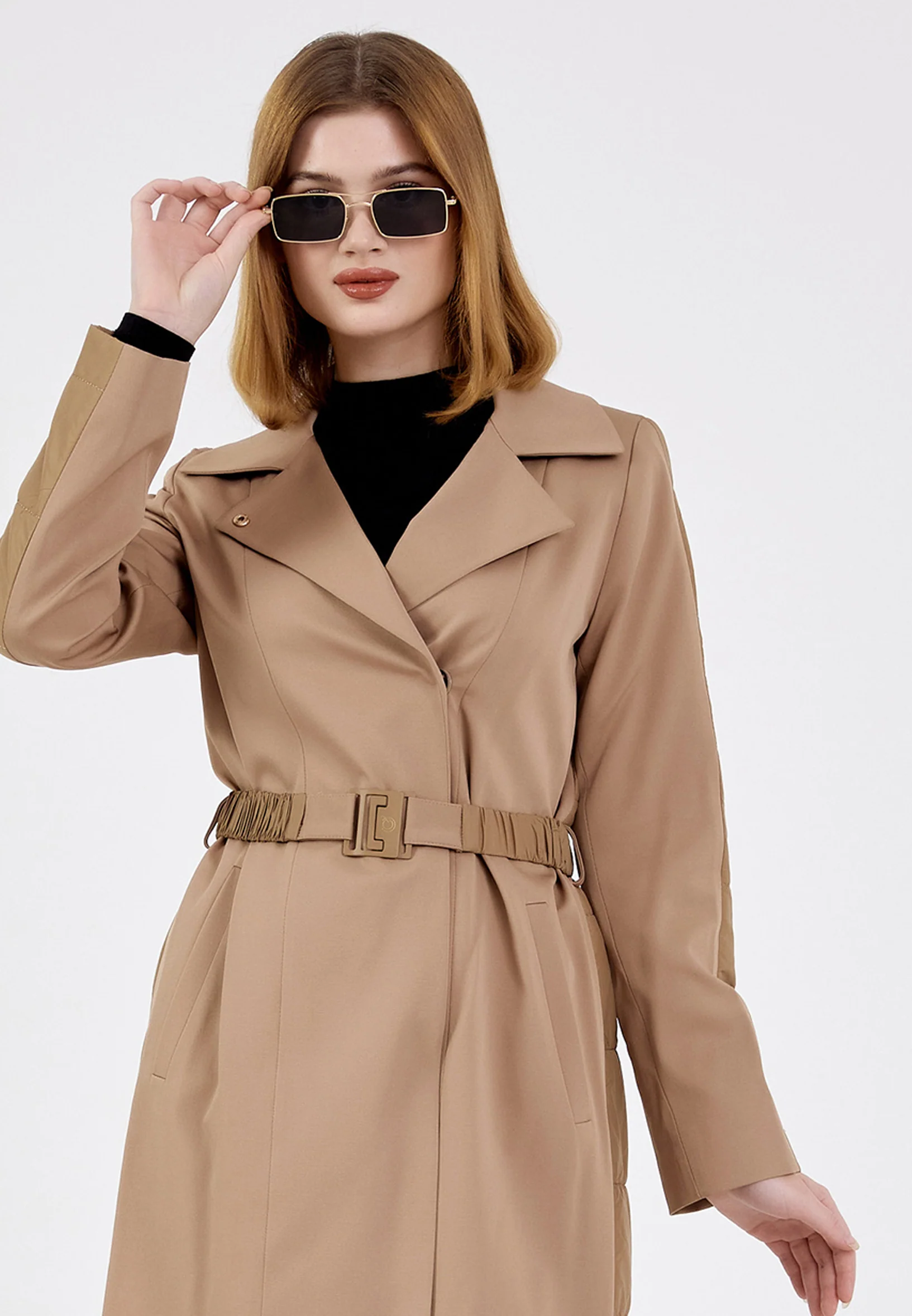 Polyester Solid Color Regular Coat cln2217 - Image 6