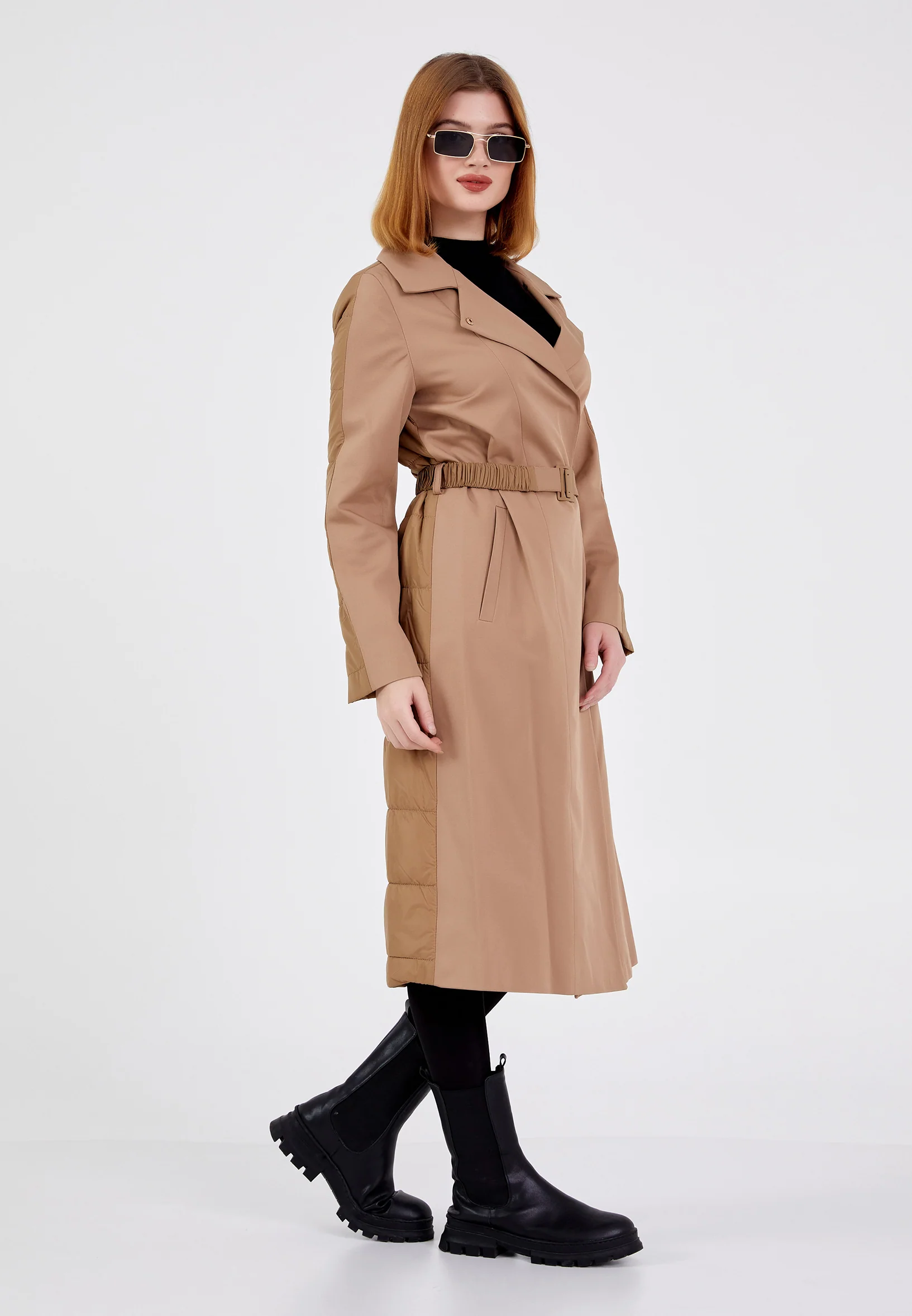 Polyester Solid Color Regular Coat cln2217 - Image 8