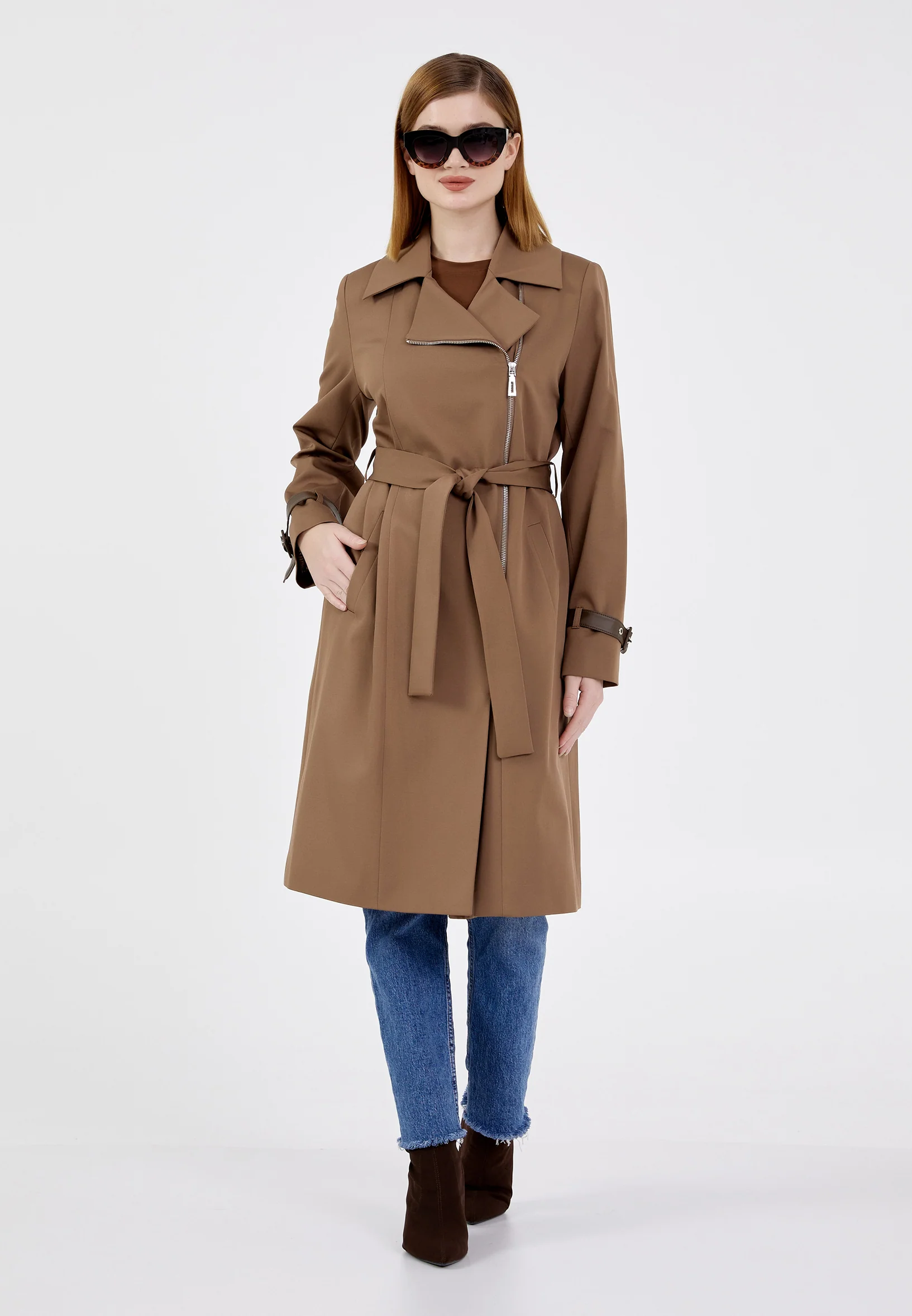 Polyester Solid Color Regular Coat cln2235 - Image 10