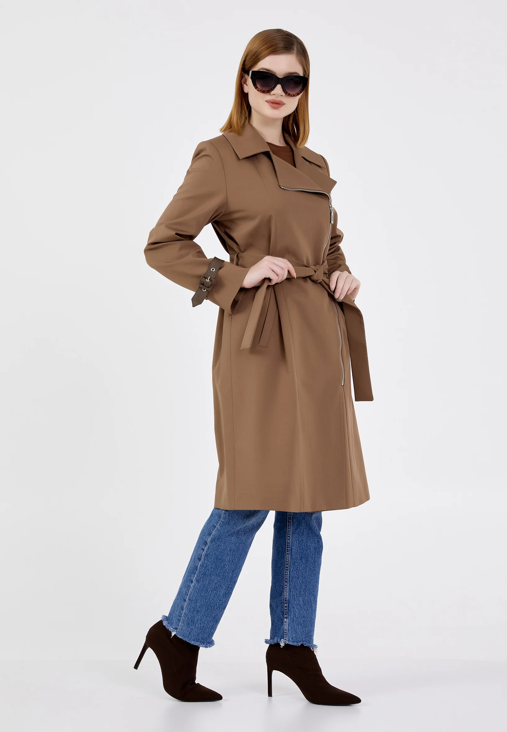 Polyester Solid Color Regular Coat cln2235 - Image 11